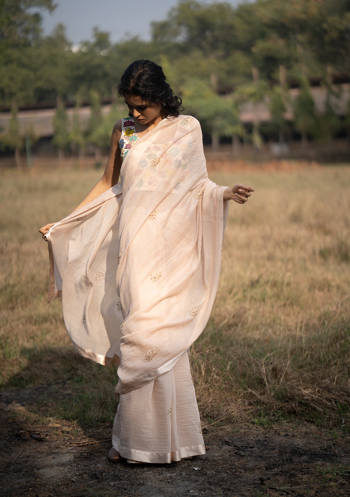 Sangi Sathi Chanderi Saree