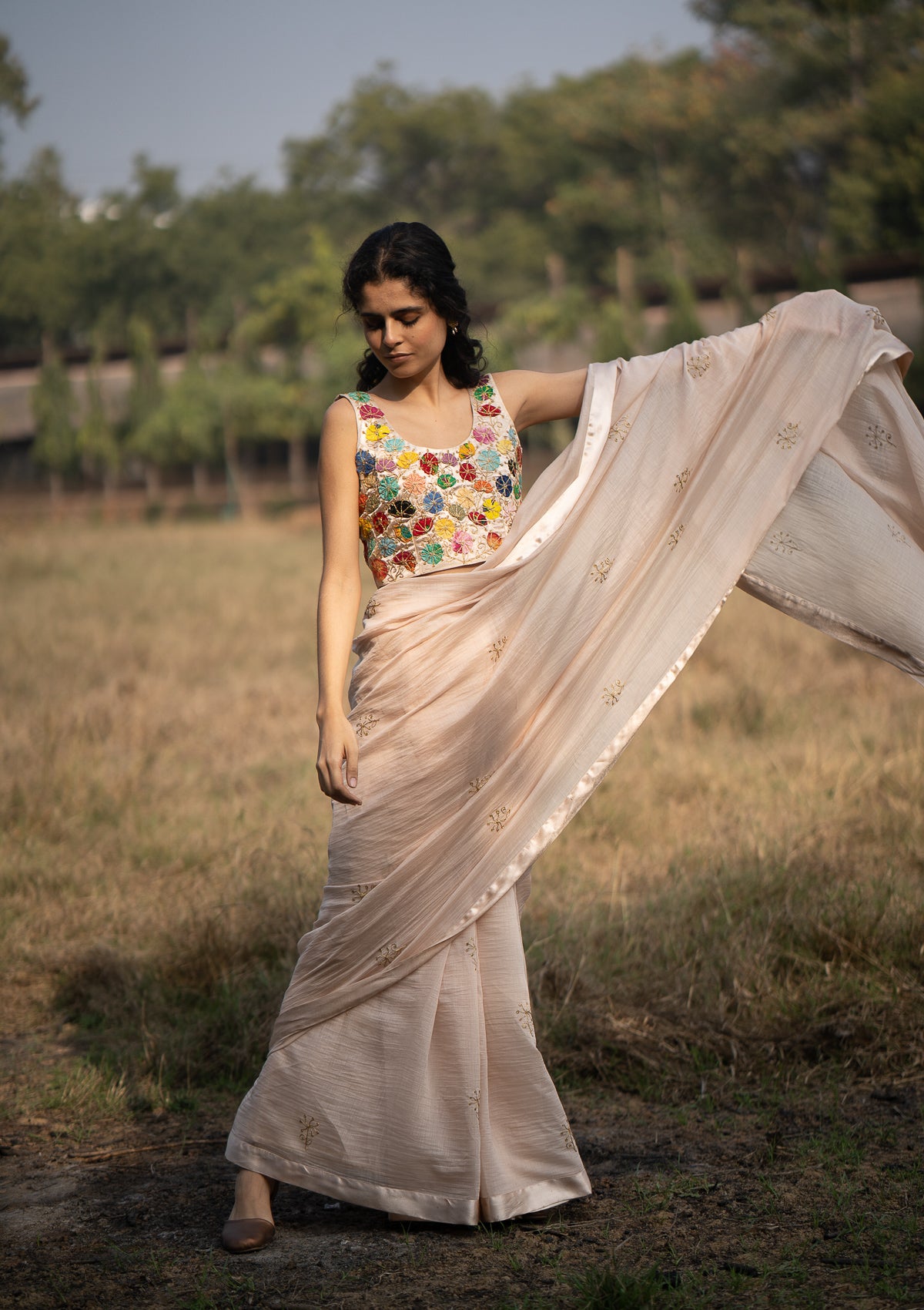 Sangi Sathi Chanderi Saree
