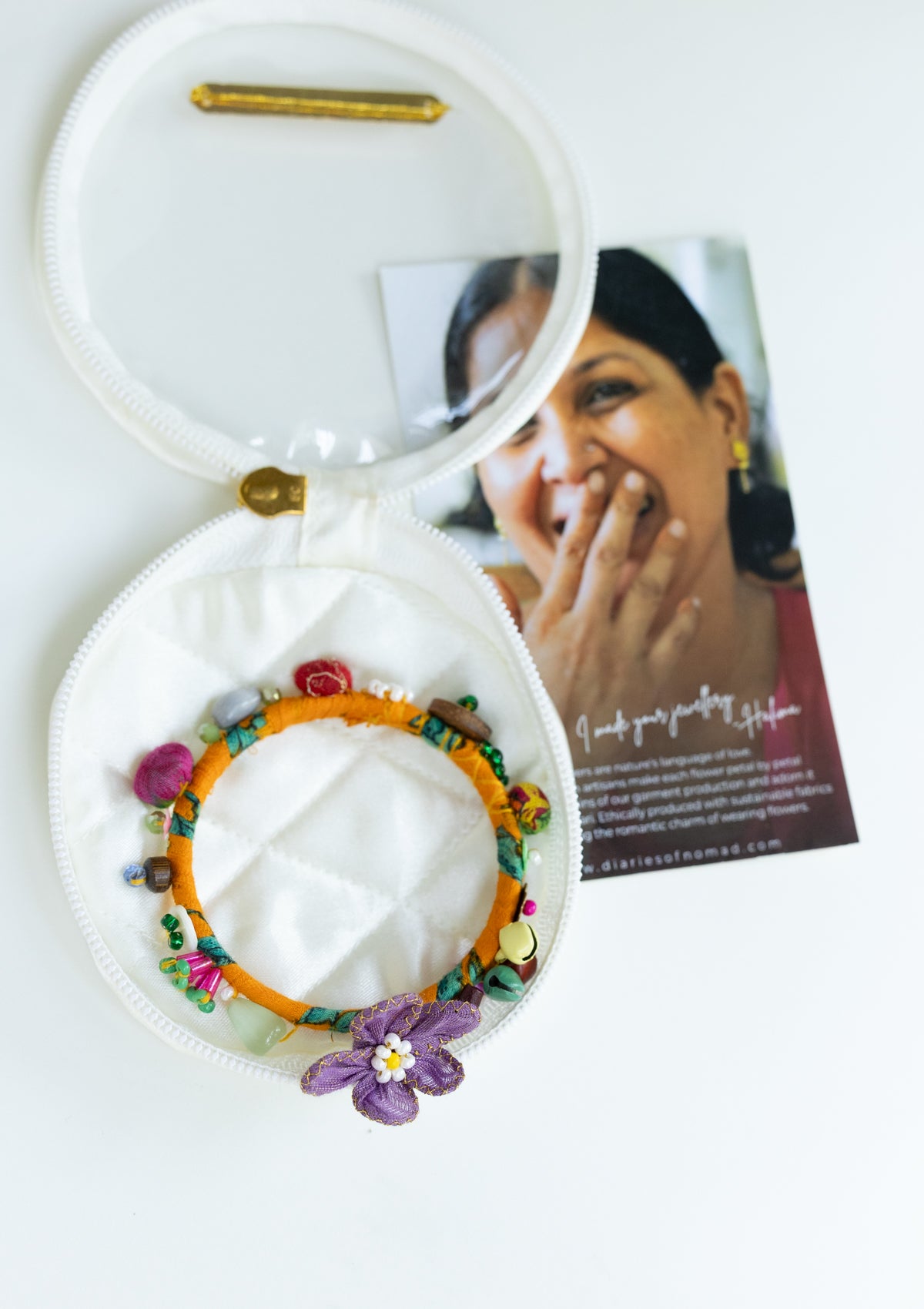 Isolde Floral Bangle