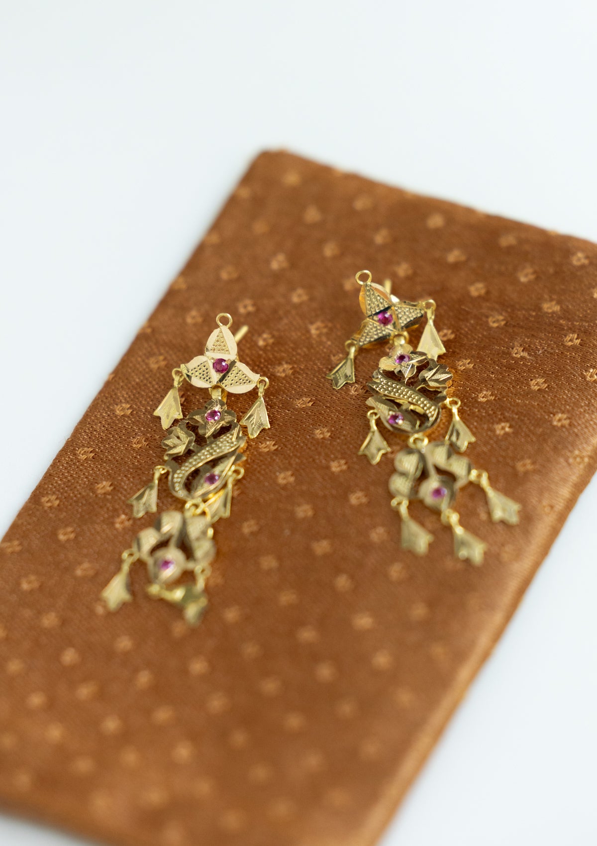 Manjari Gold Earrings