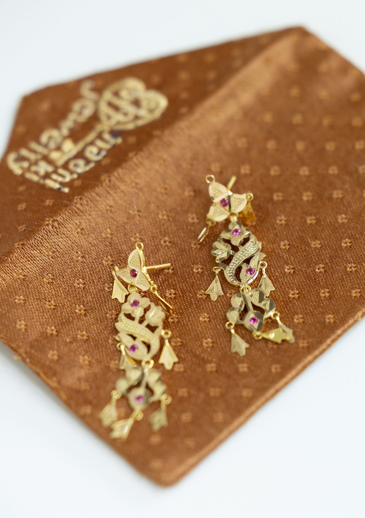 Manjari Gold Earrings