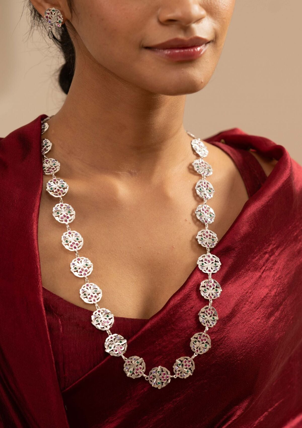 Shanta Silver Necklace