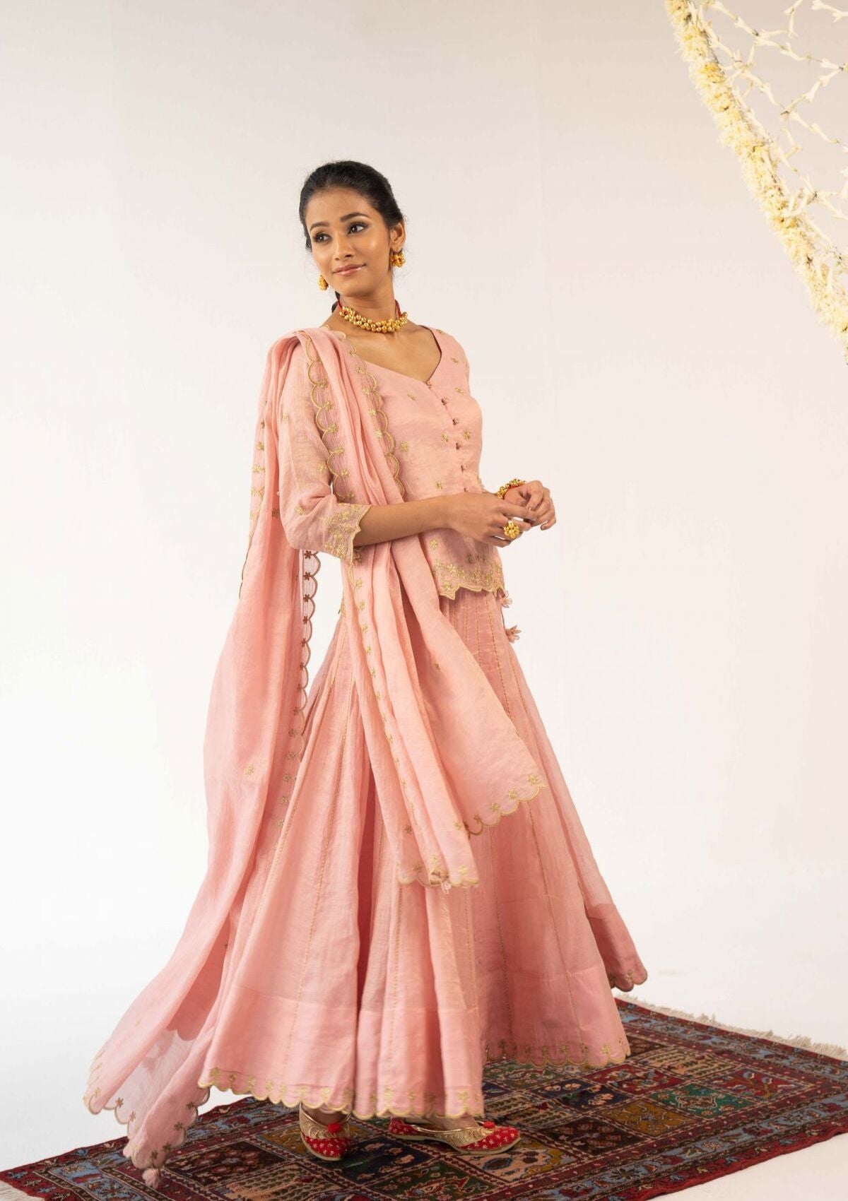 Sita Skirt Blouse Dupatta Set