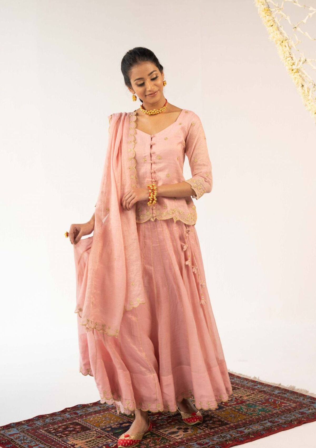 Sita Skirt Blouse Dupatta Set