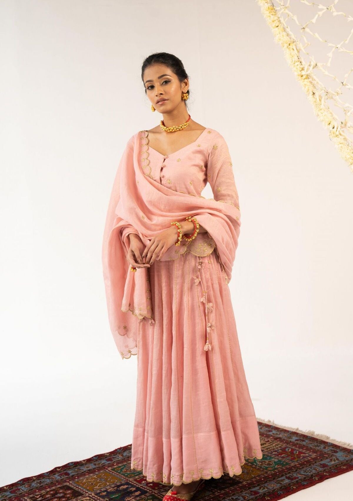 Sita Skirt Blouse Dupatta Set