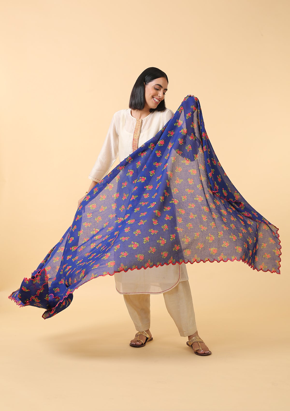 Sitari Cotton Chint Dupatta