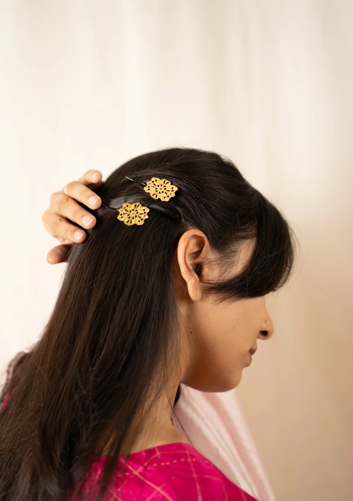 Lamboo Gold Tone Silver Rakhi