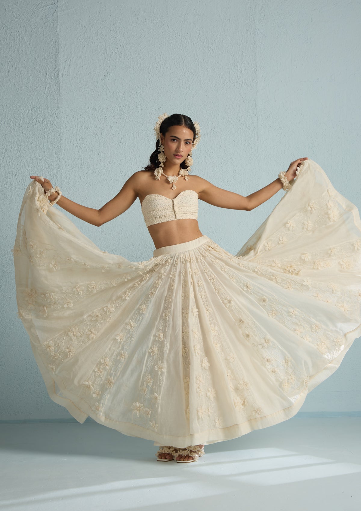Moon Floral Skirt