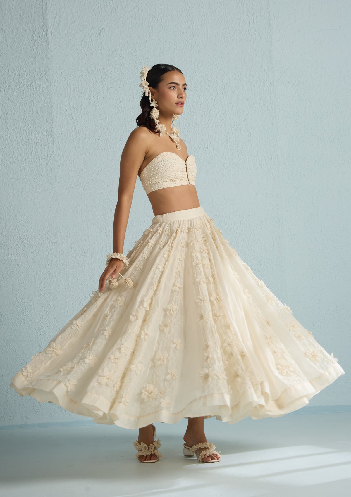 Moon Floral Skirt