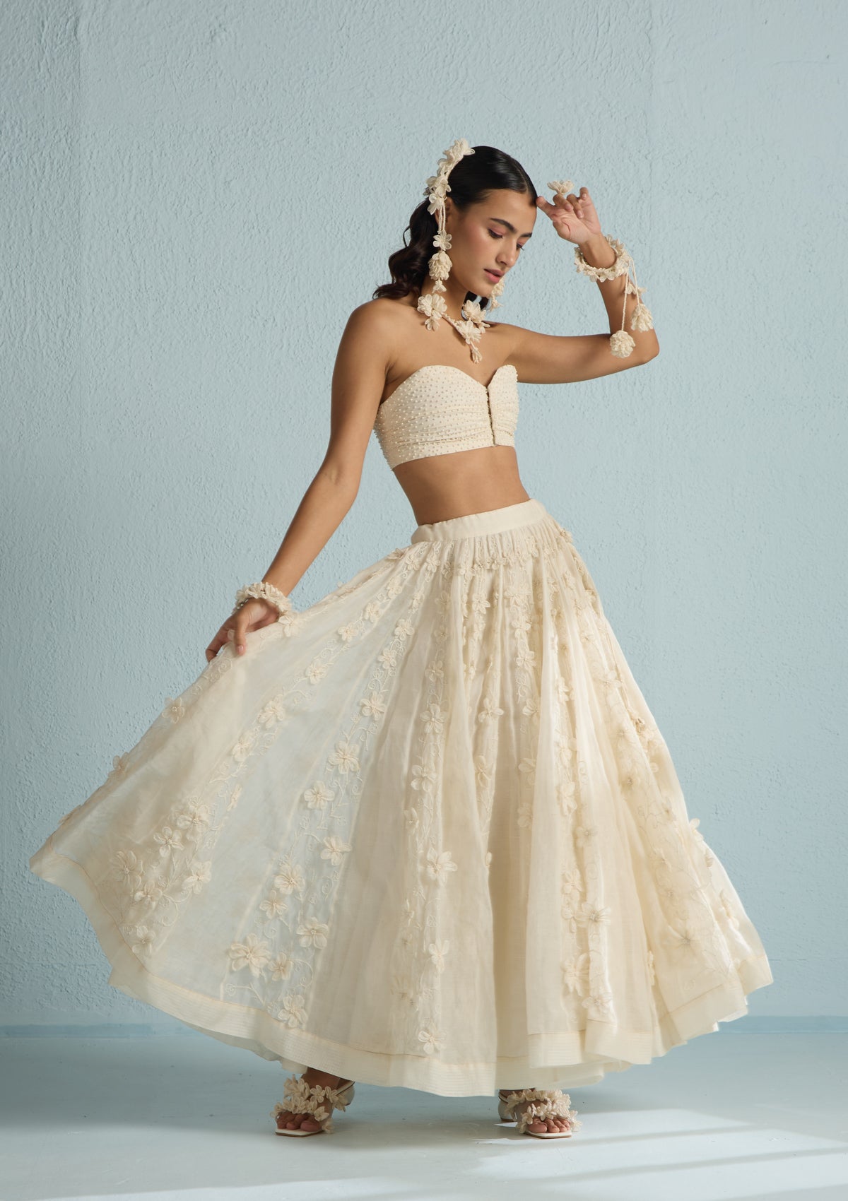 Moon Floral Skirt