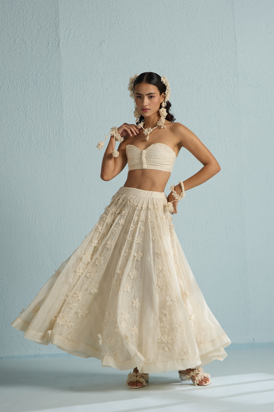 Moon Floral Skirt