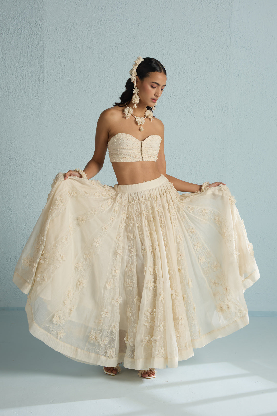 Moon Floral Skirt