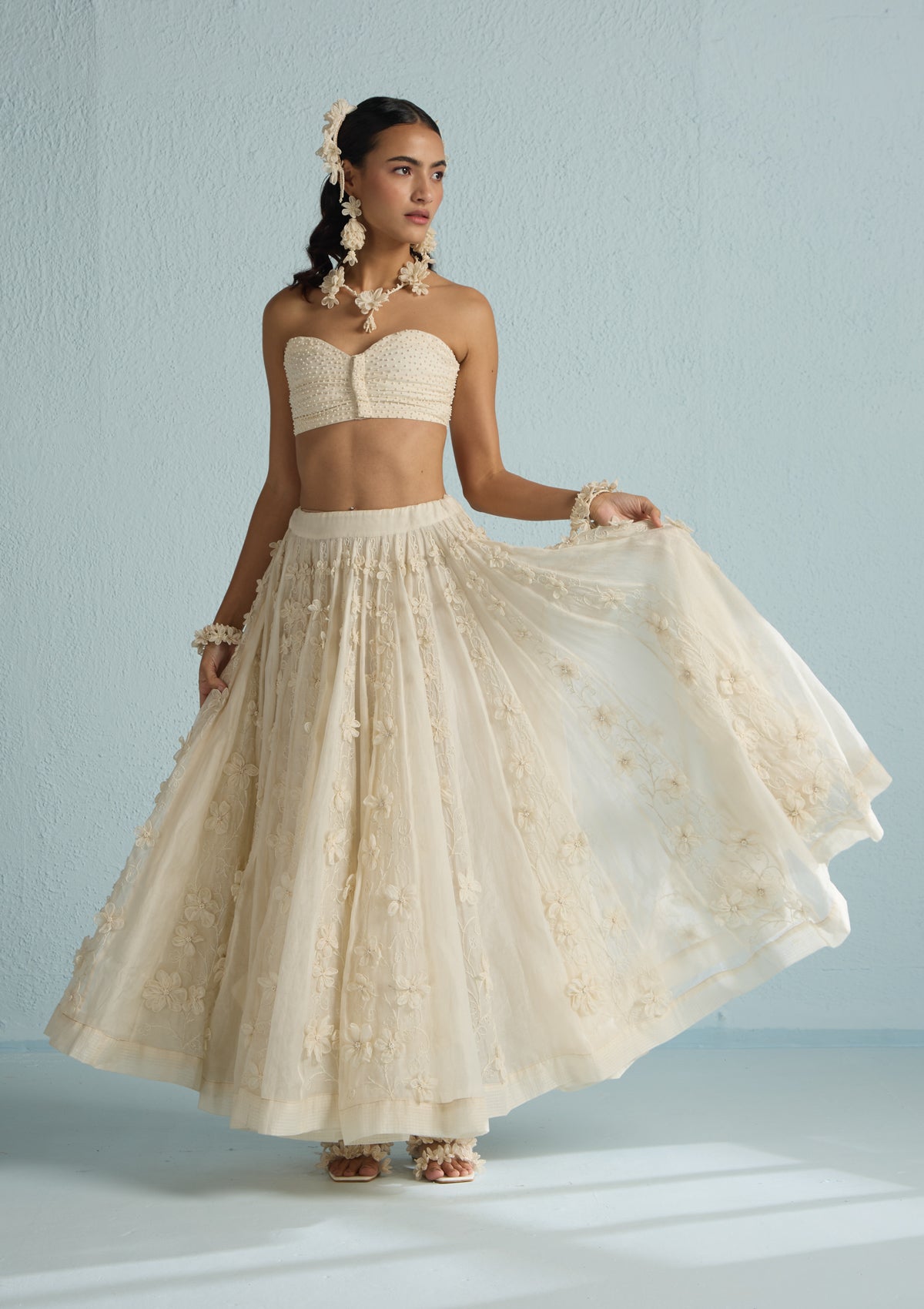 Moon Floral Skirt