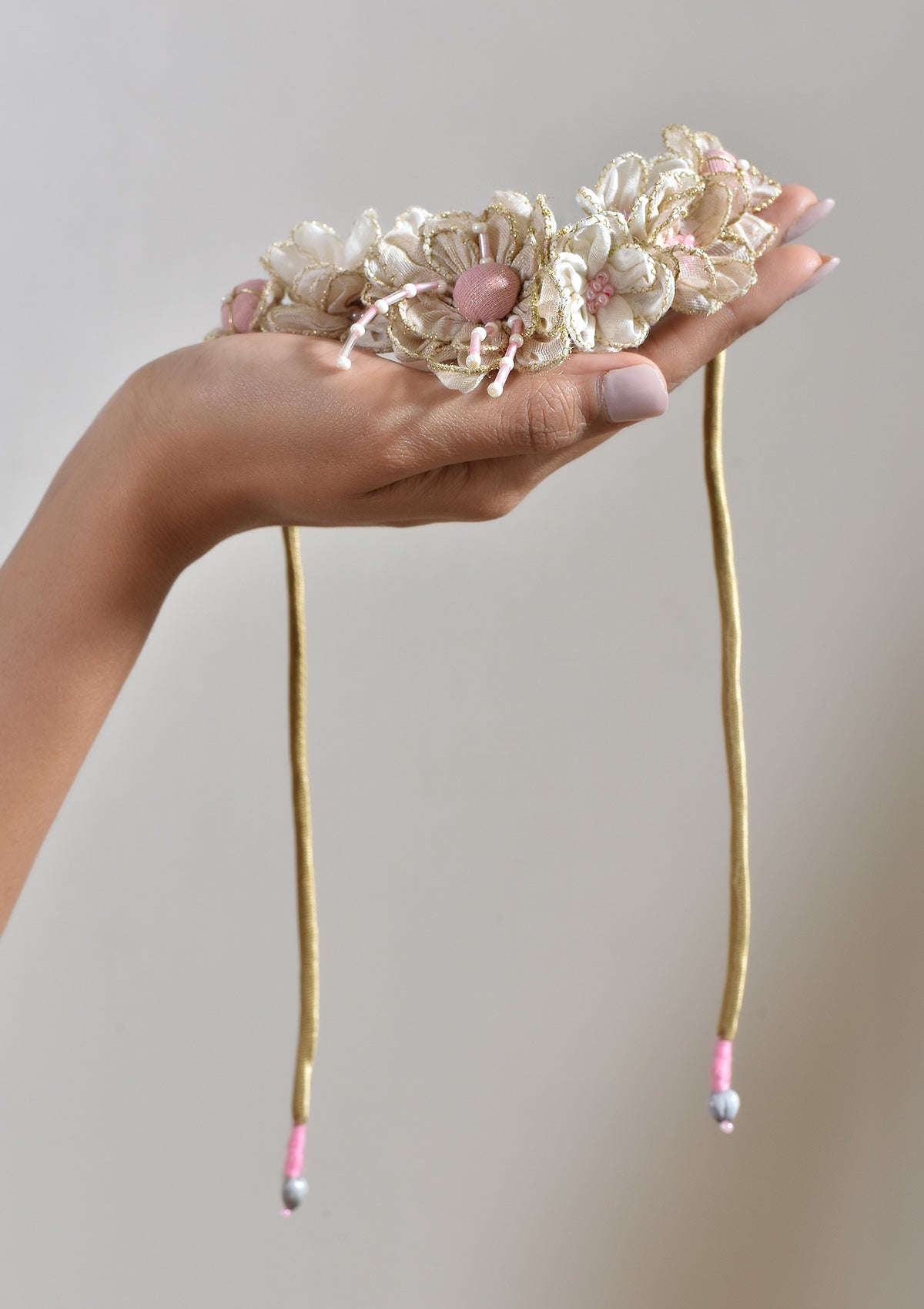 Tatum Ivory Floral Gajra