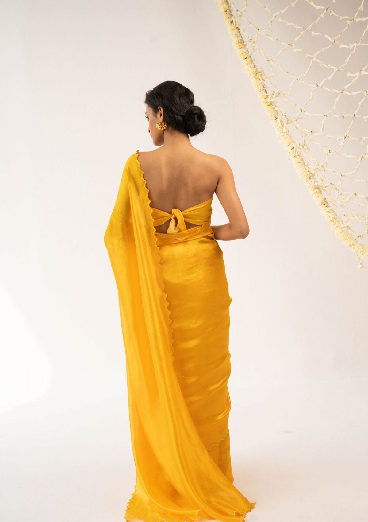 Tesu Yellow Saree