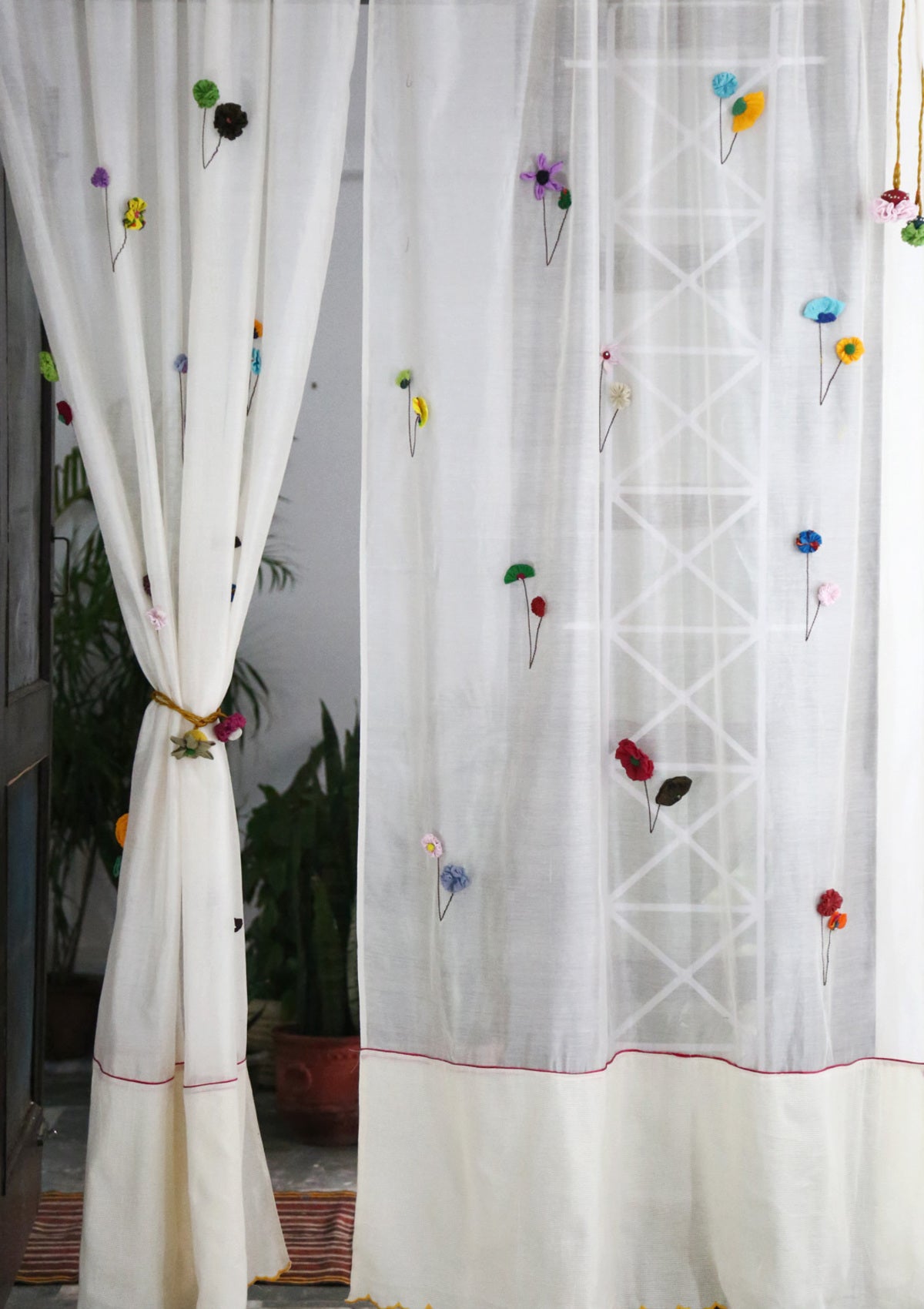 Hasta Off-White Sheer Curtain