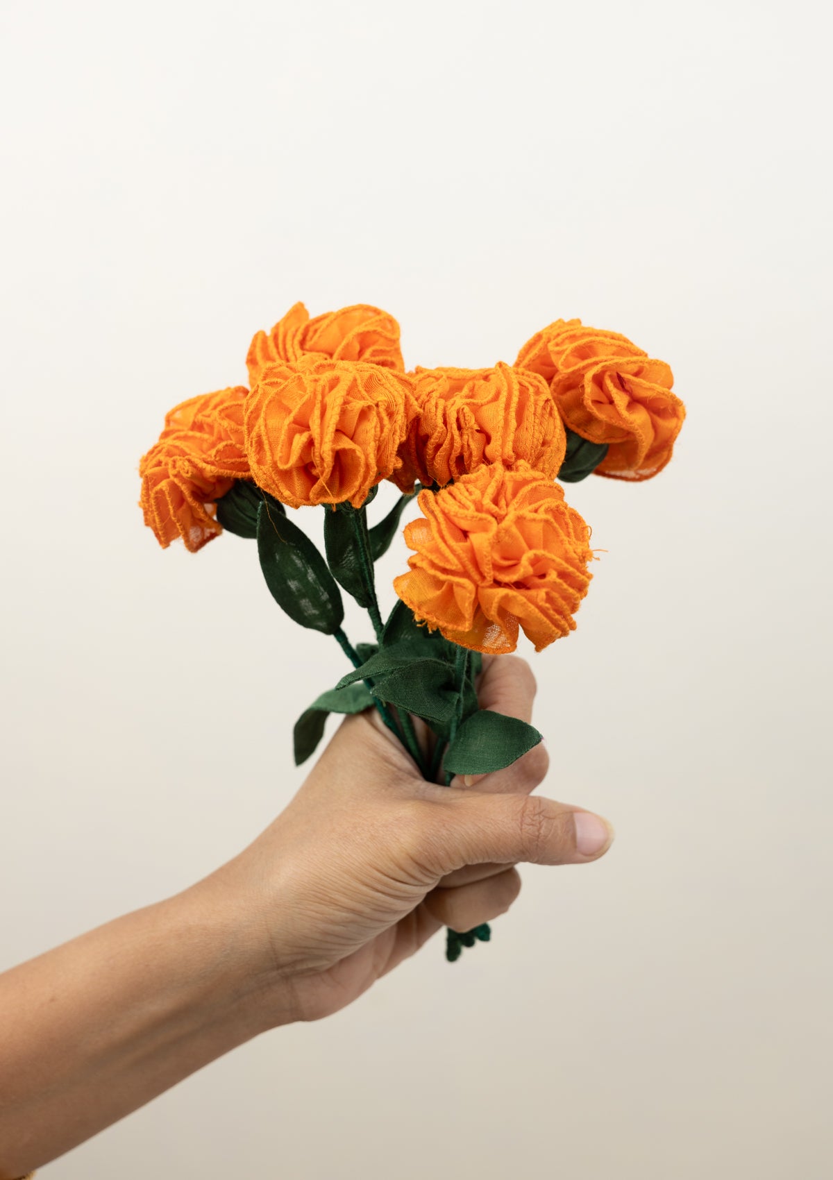 Kathia Textile Flower Sticks - Set of 6