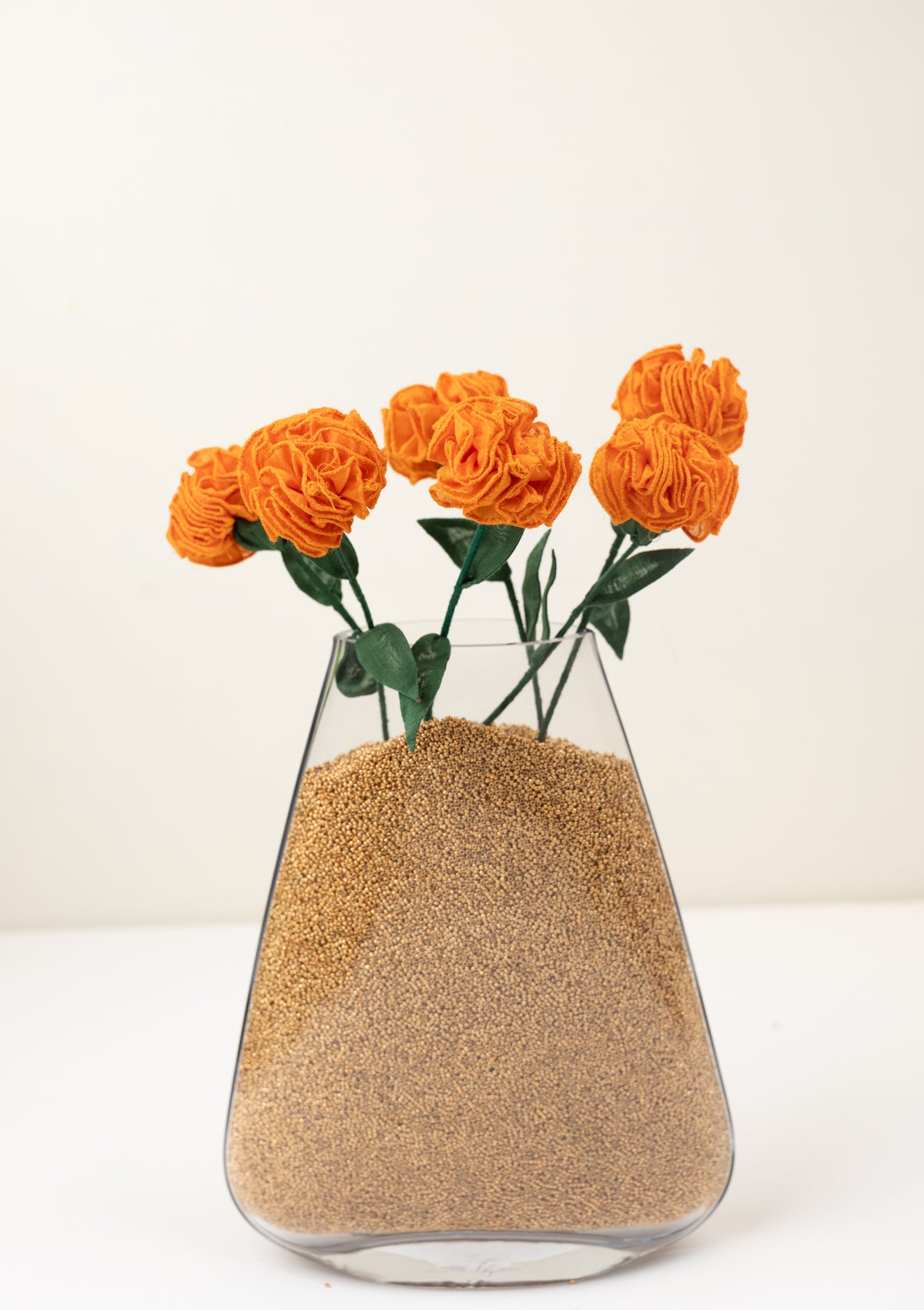 Kathia Textile Flower Sticks - Set of 6