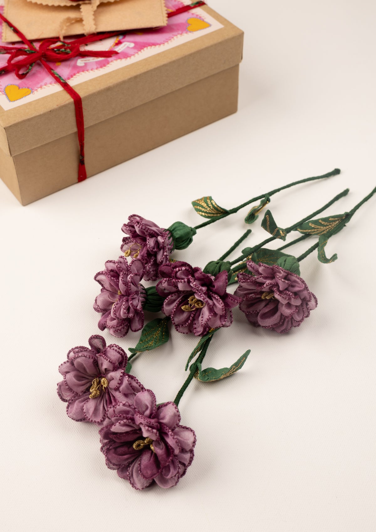 Darlings Textile Flower Stems - Set of 6