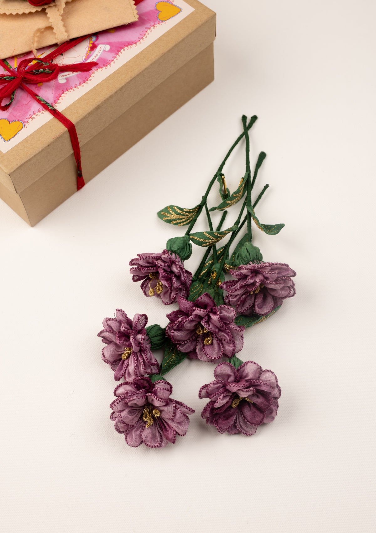 Darlings Textile Flower Stems - Set of 6