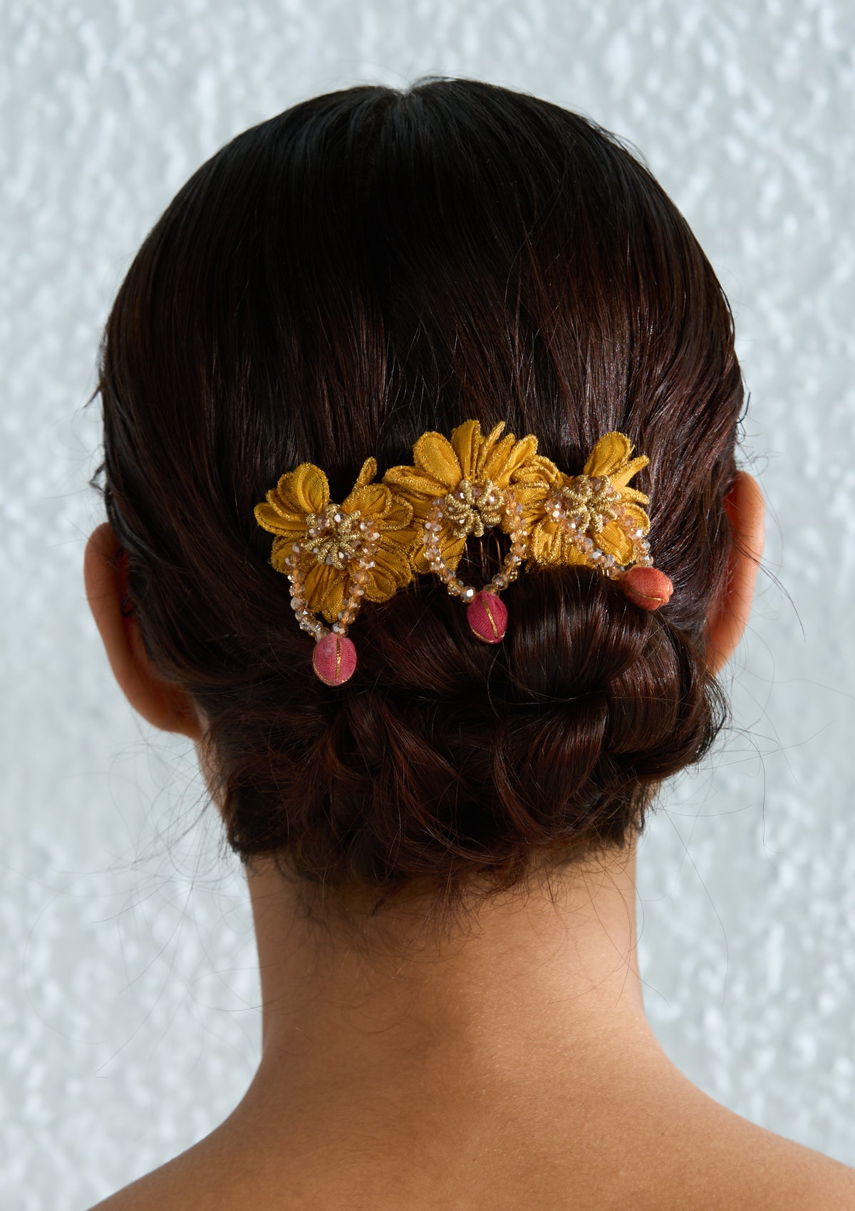 Amaltas Floral Comb Clip