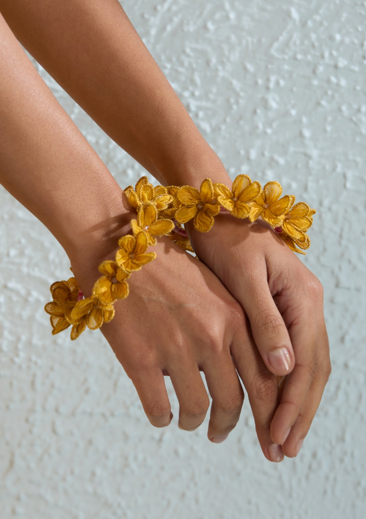 Amaltas Floral Bangle - Set of 2