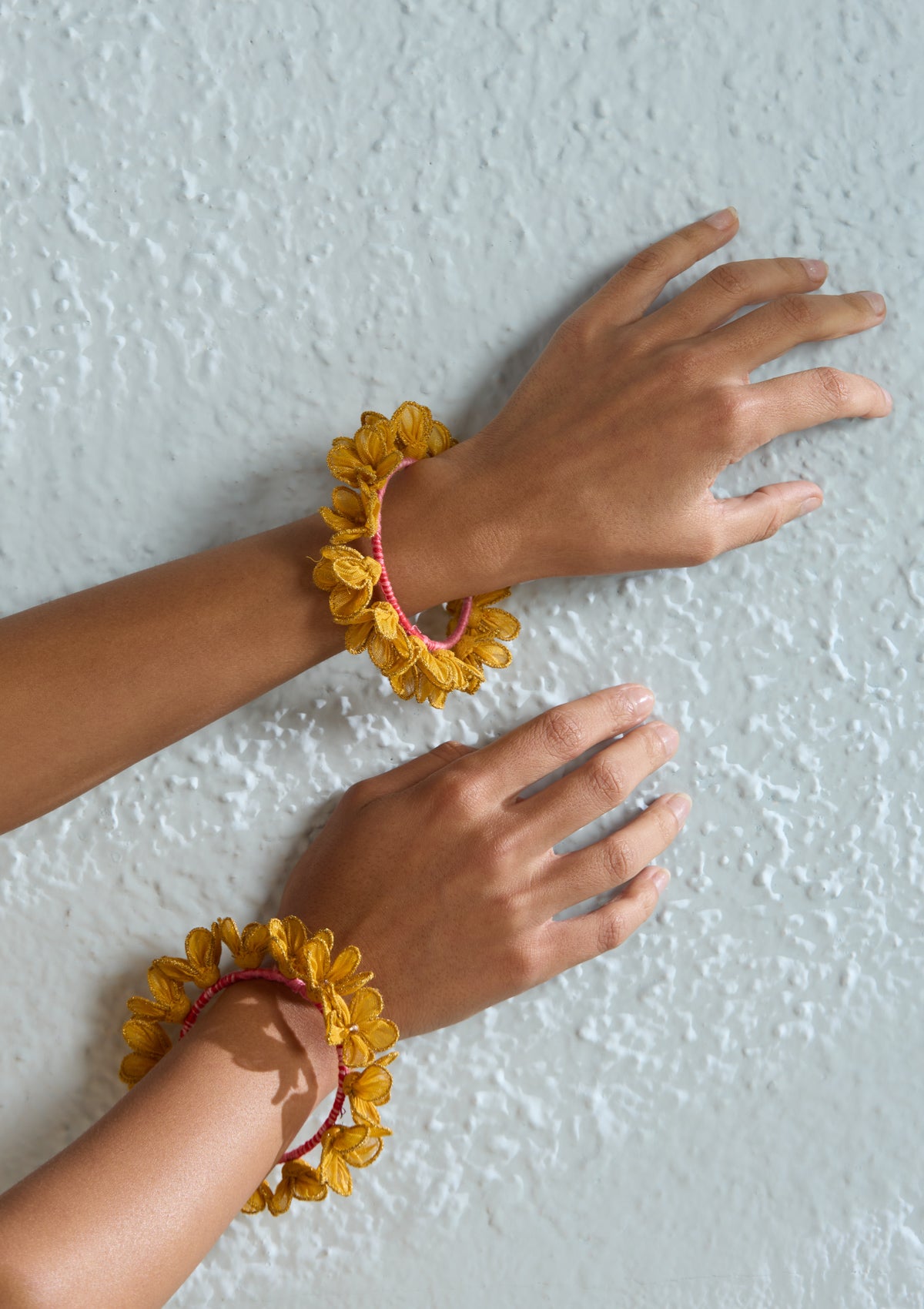Amaltas Floral Bangle - Set of 2