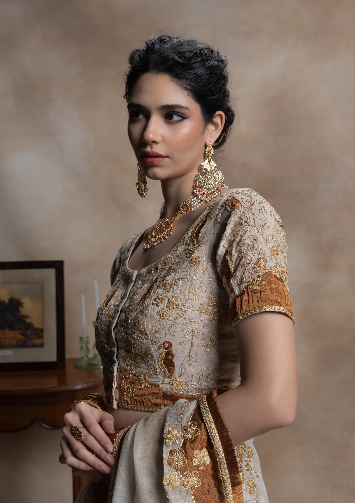 Maheshwari Tissue Blouse