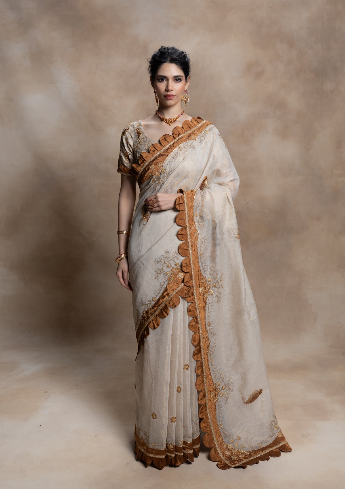 Maheshwari Tissue Saree