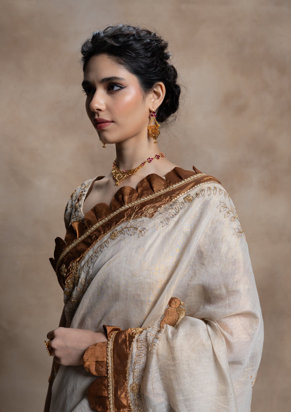 Maheshwari Tissue Saree