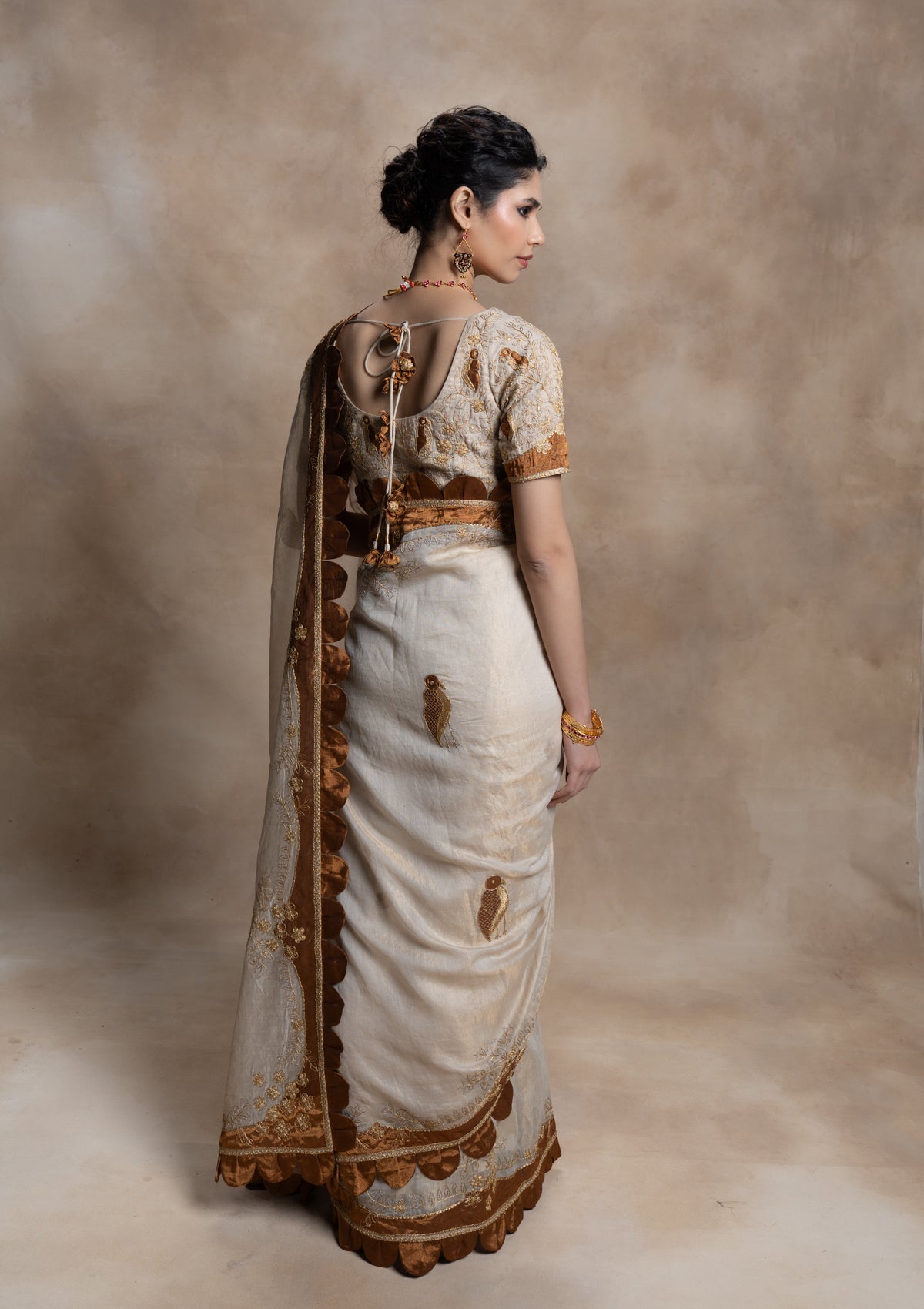 Maheshwari Tissue Saree