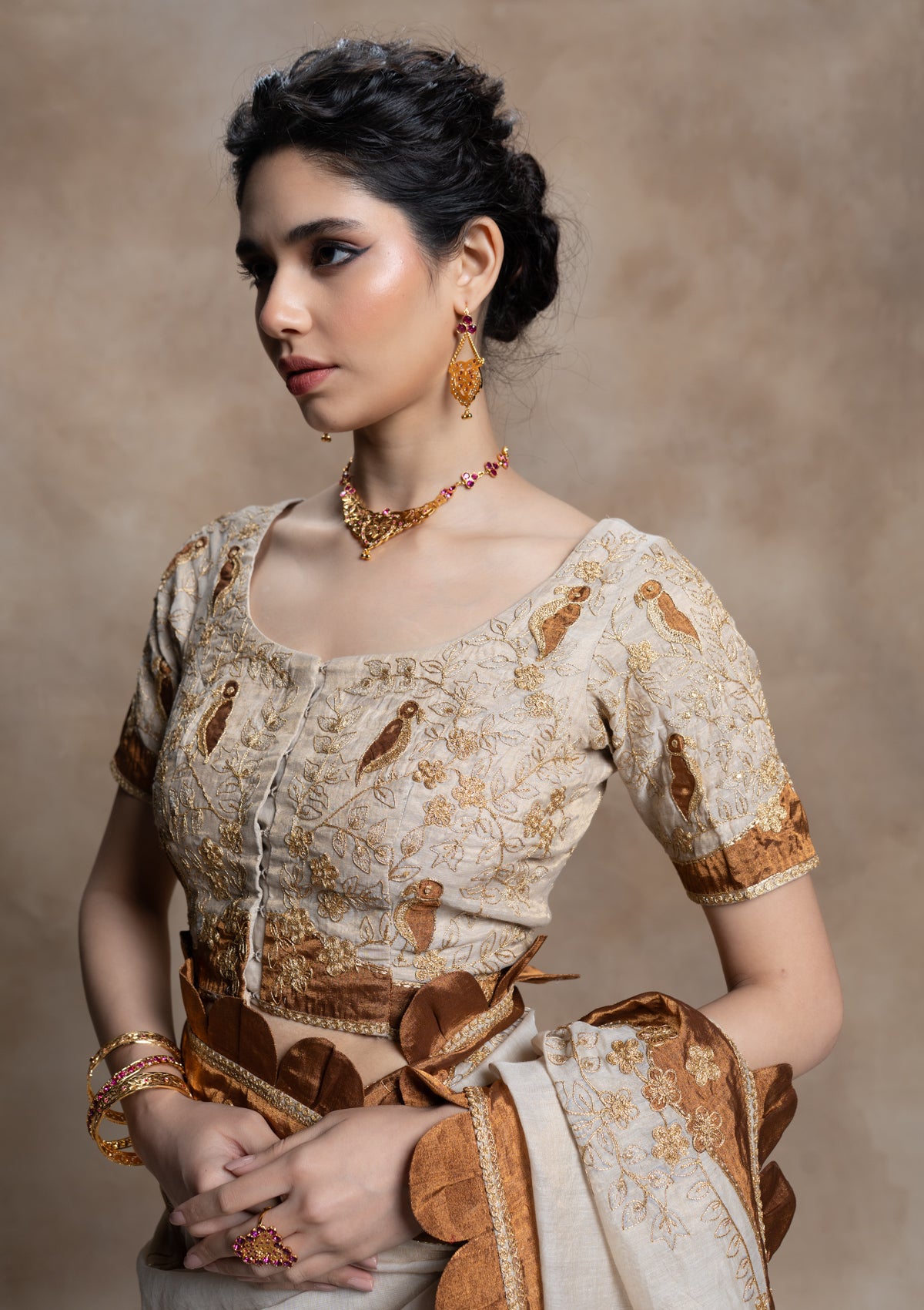 Maheshwari Tissue Saree