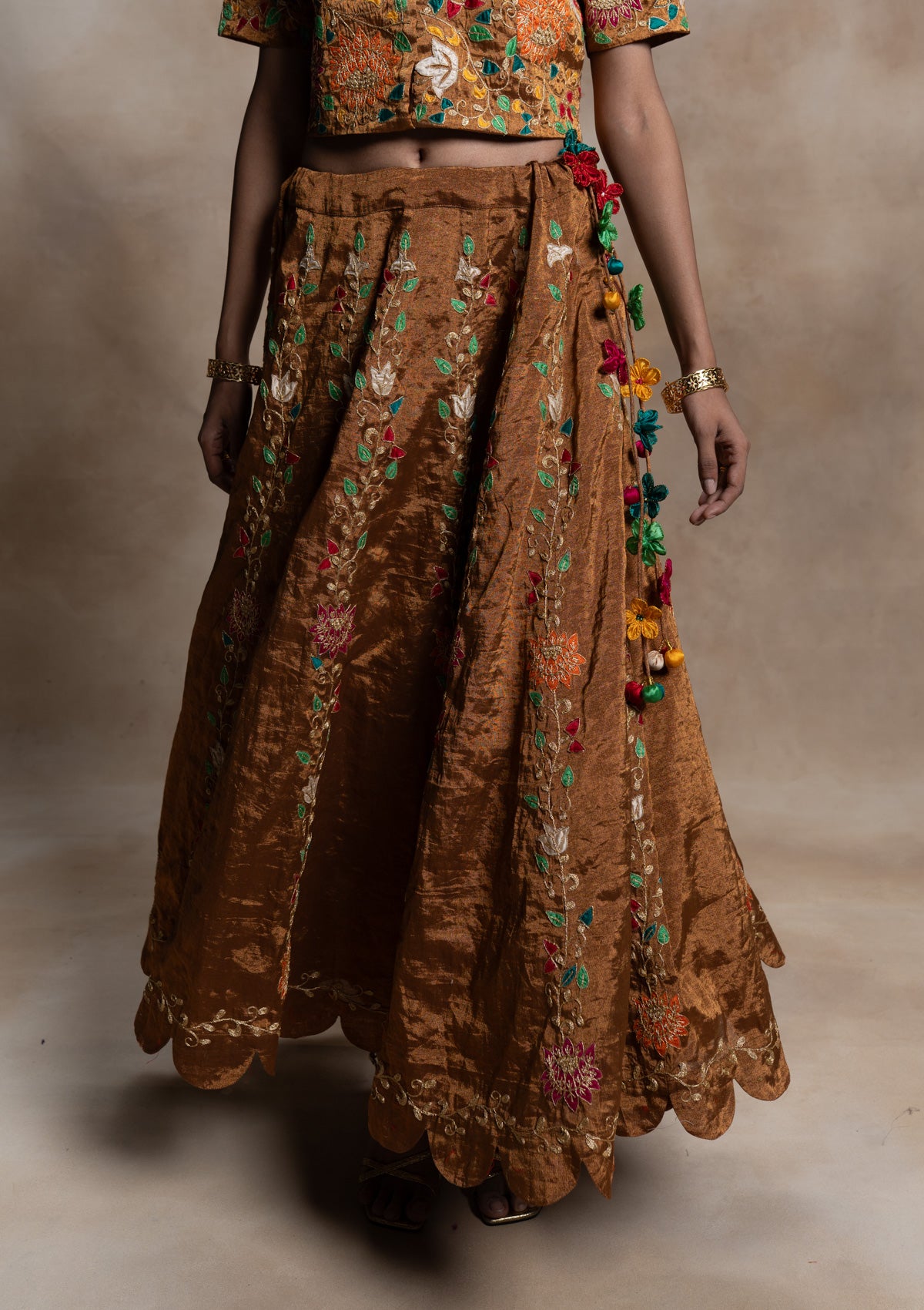 Haimavati Tissue Skirt & Blouse Set