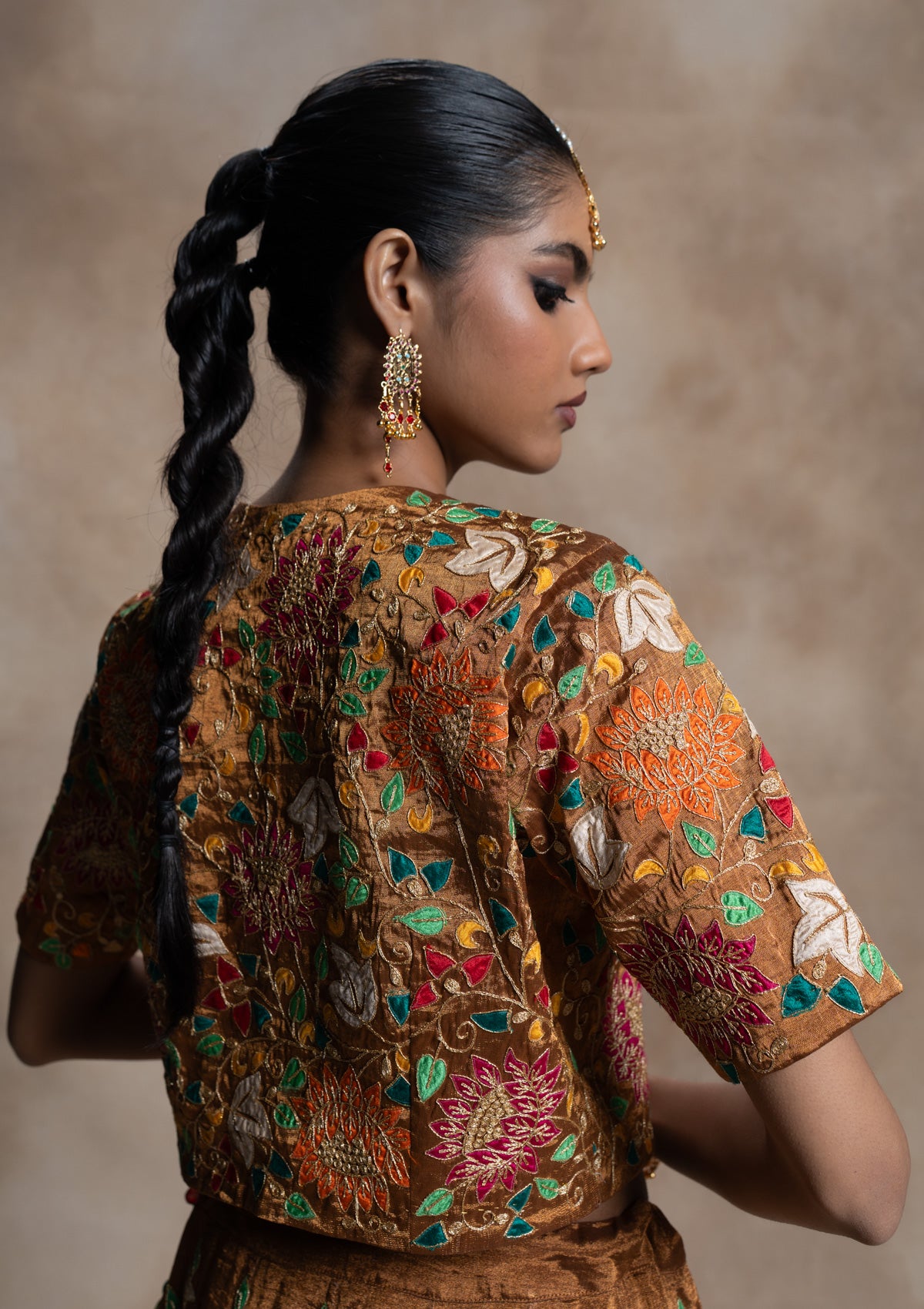 Haimavati Tissue Skirt & Blouse Set