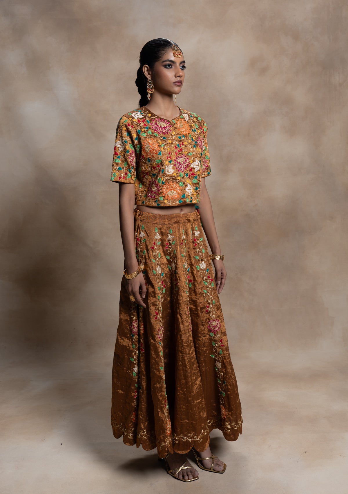 Haimavati Tissue Skirt & Blouse Set