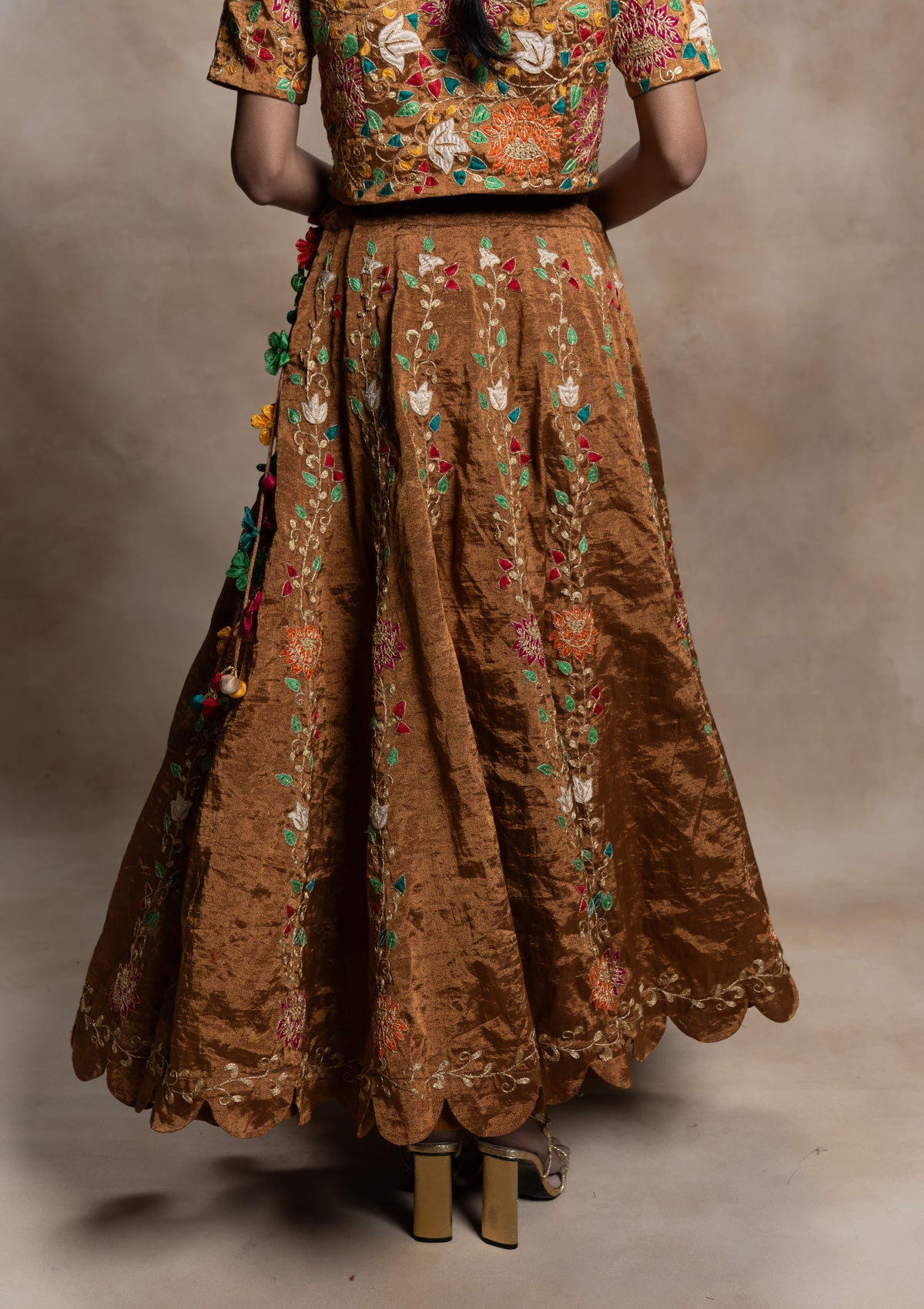 Haimavati Tissue Skirt & Blouse Set