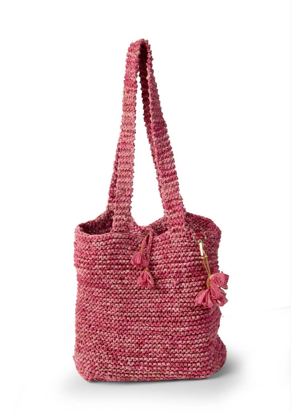 Bubblegum Bloom Knit Tote