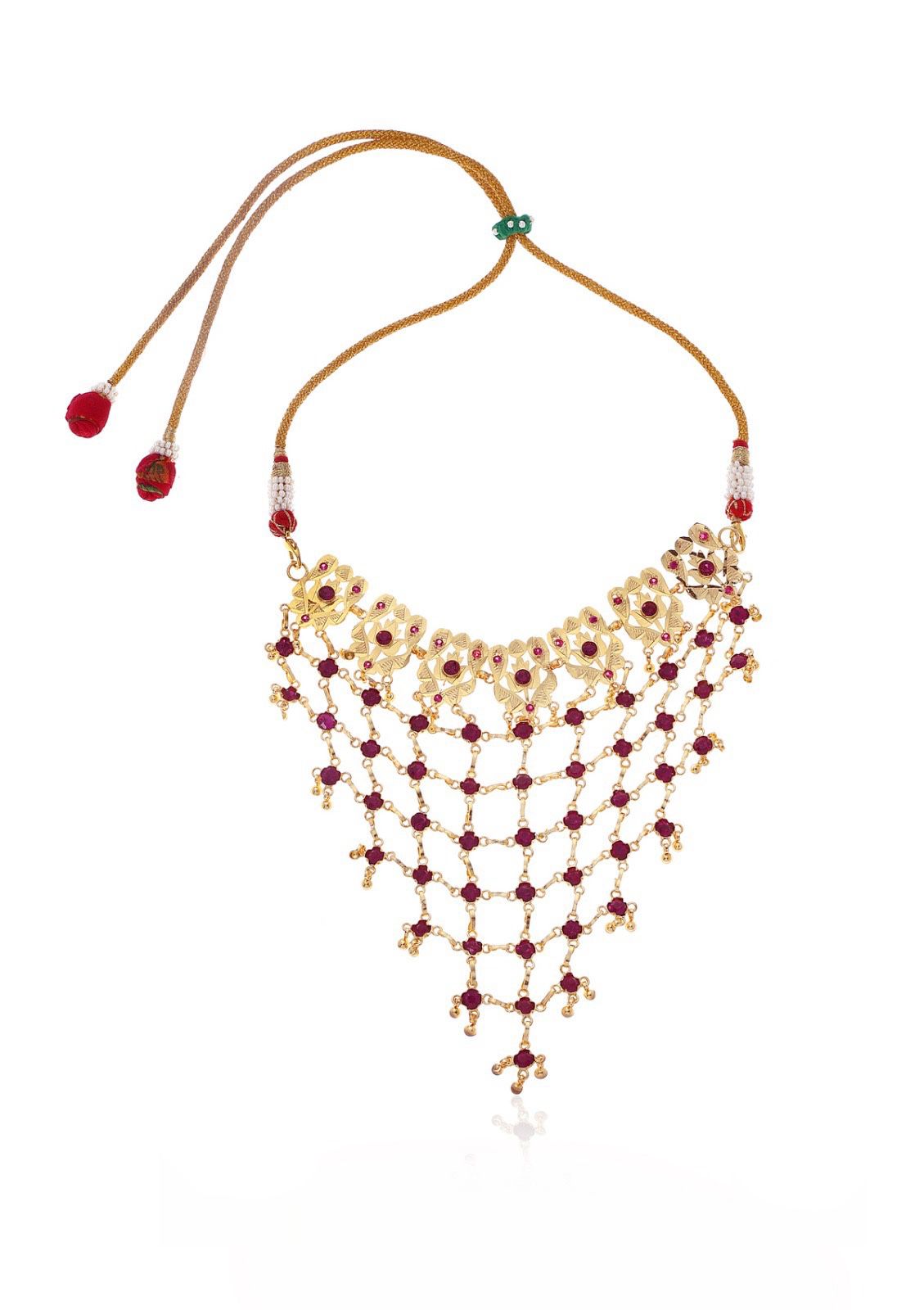 Shabnami Gold Tone Silver Necklace