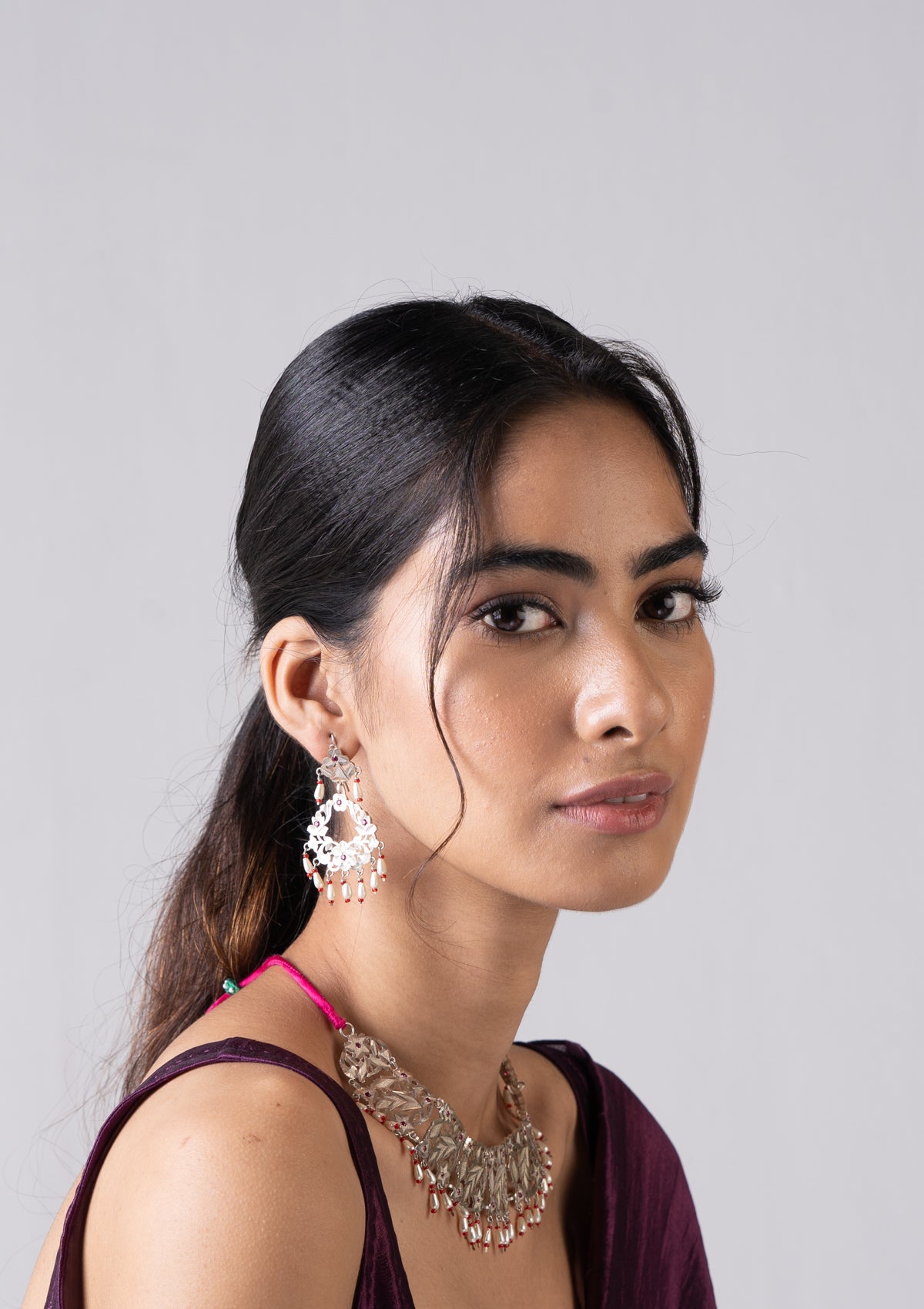 Zahra Silver Earrings