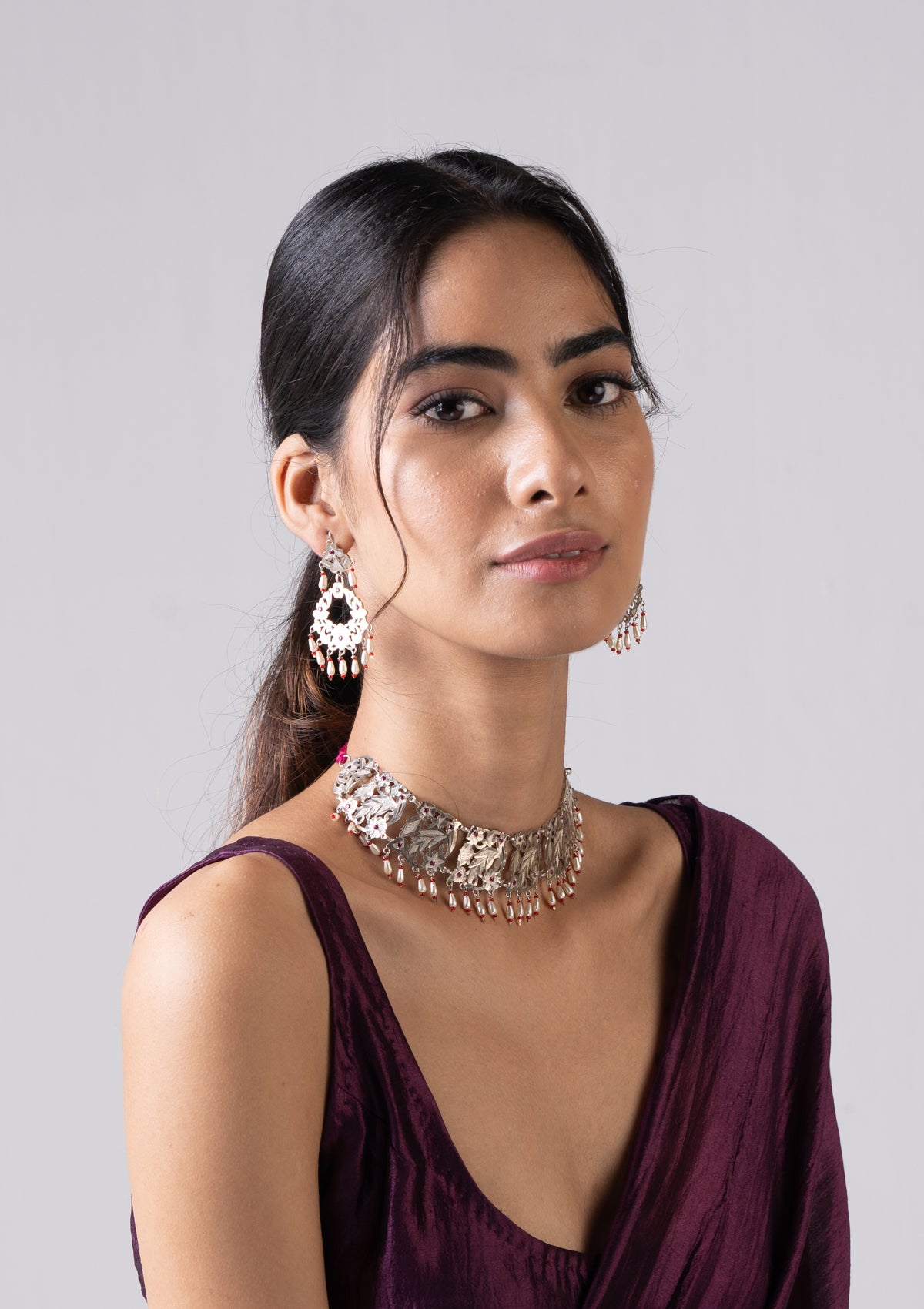 Zahra Silver Earrings