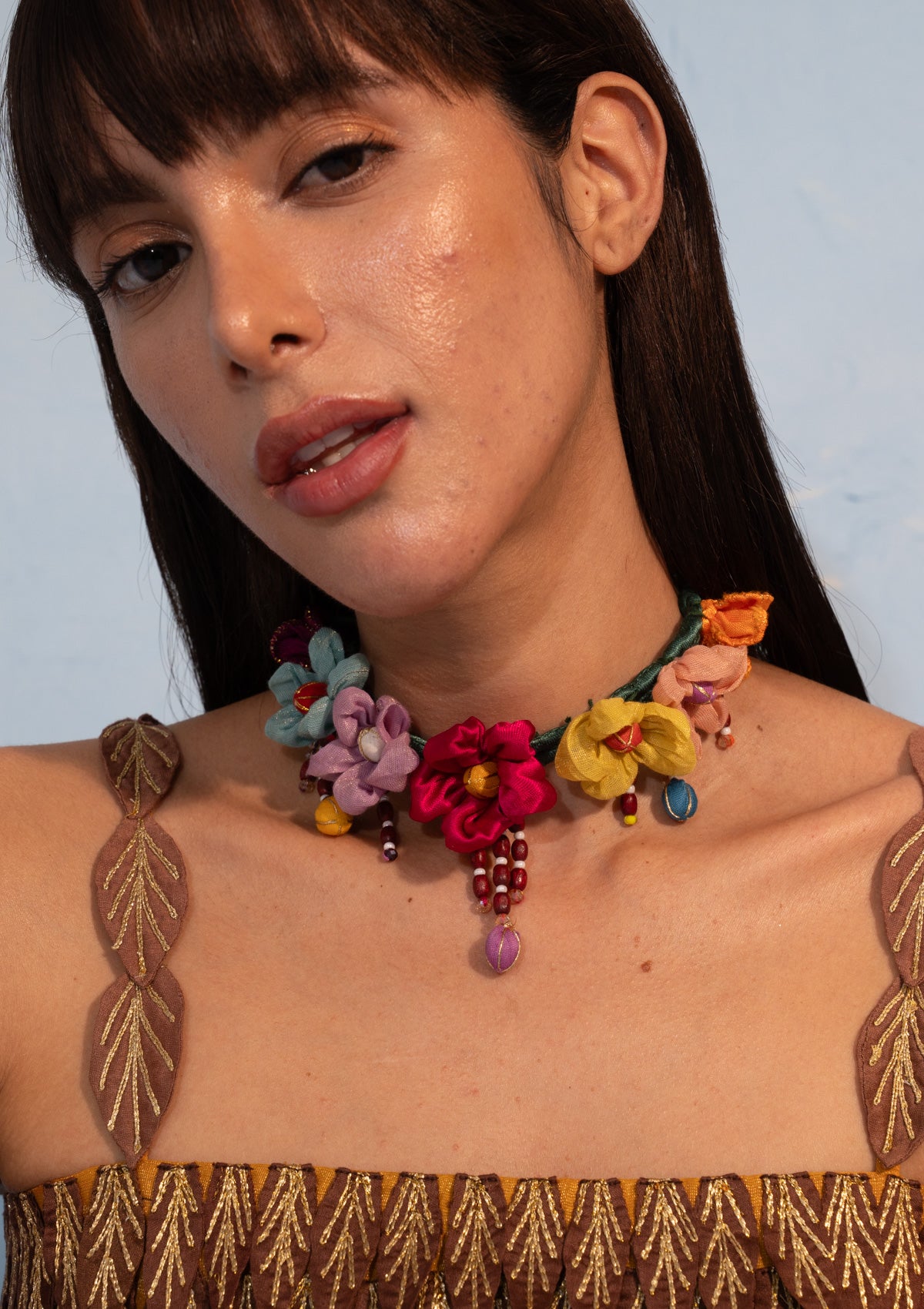Satrangi Floral Necklace
