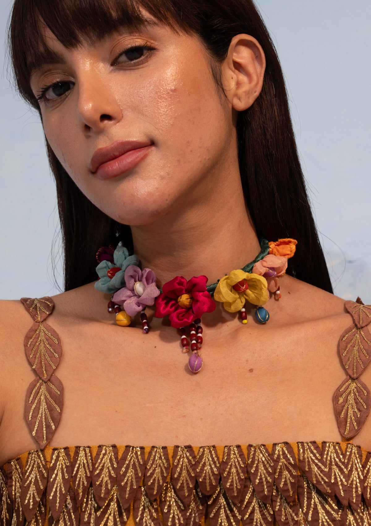 Satrangi Floral Necklace