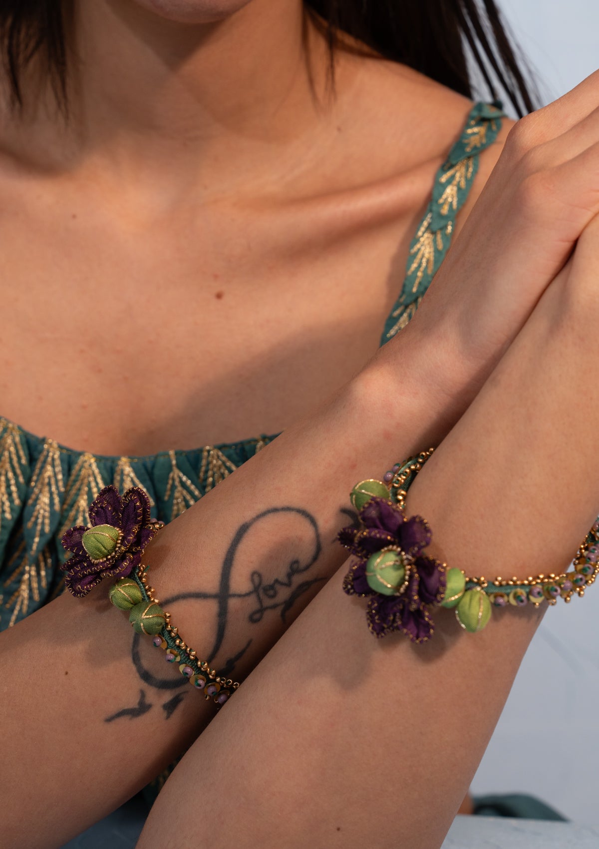 Gulbadan Floral Bracelet - Set of 2