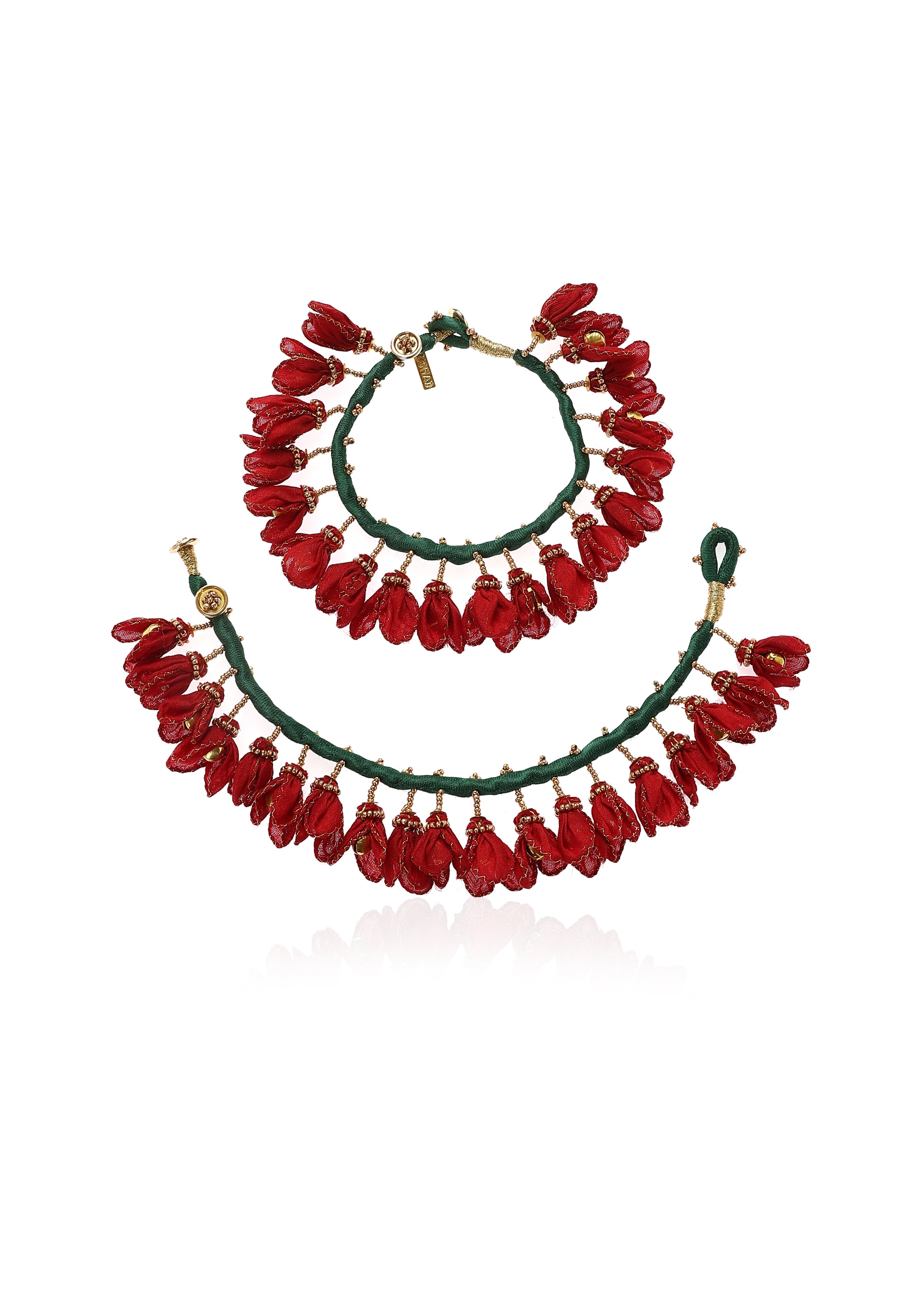 Kund Pushp Floral Anklets