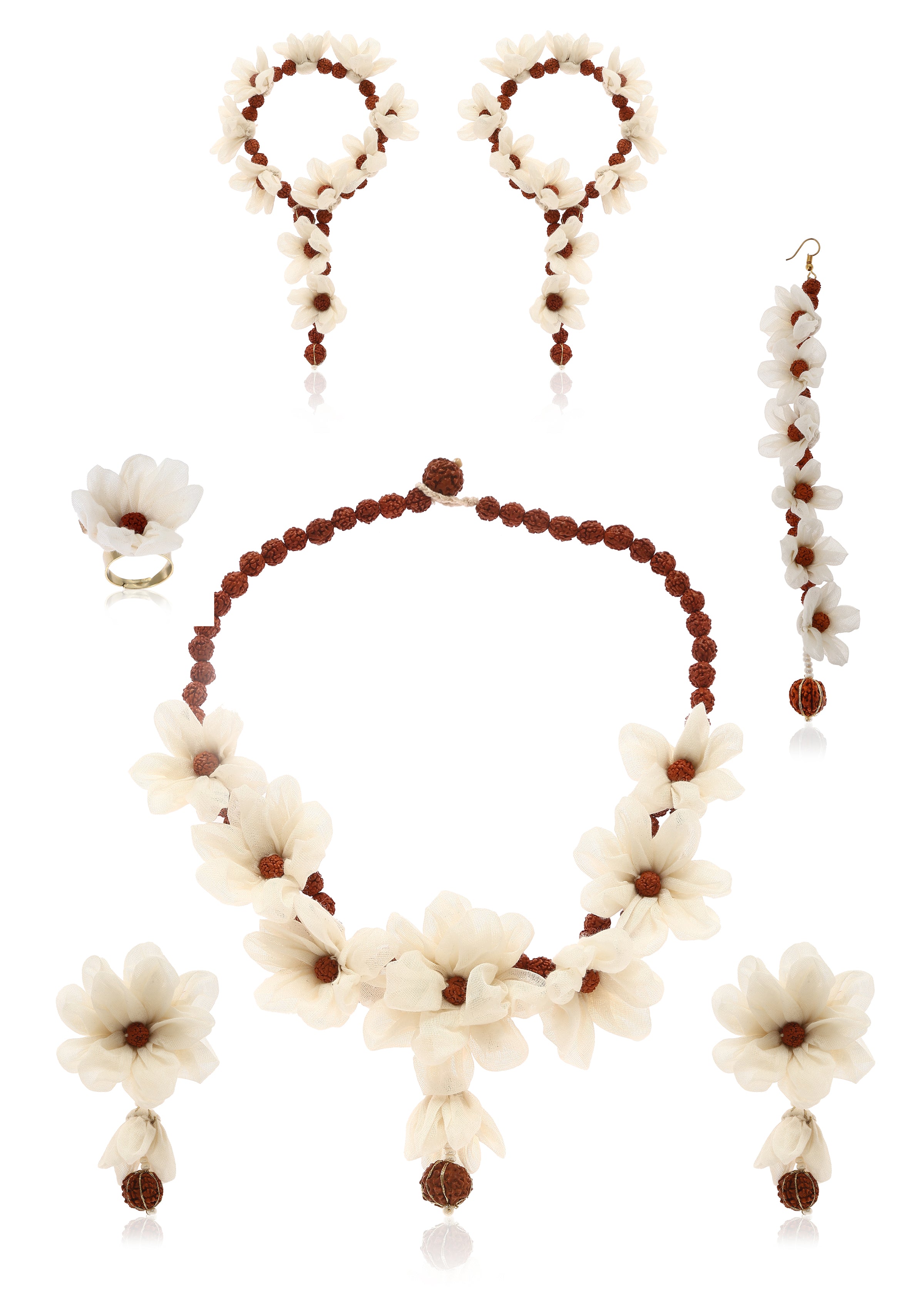 Malar Floral Jewellery Set