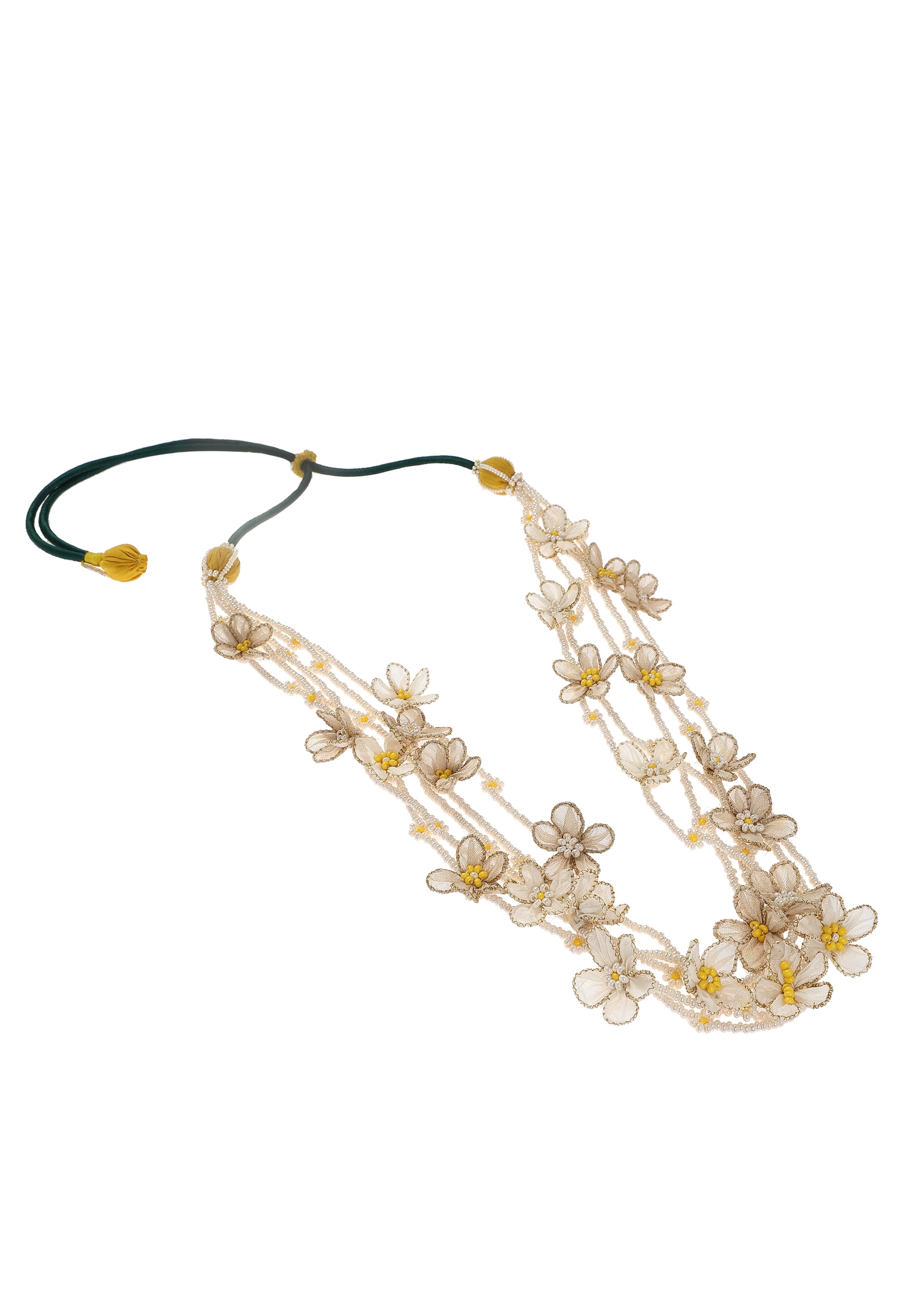 Marigold Long Floral Necklace