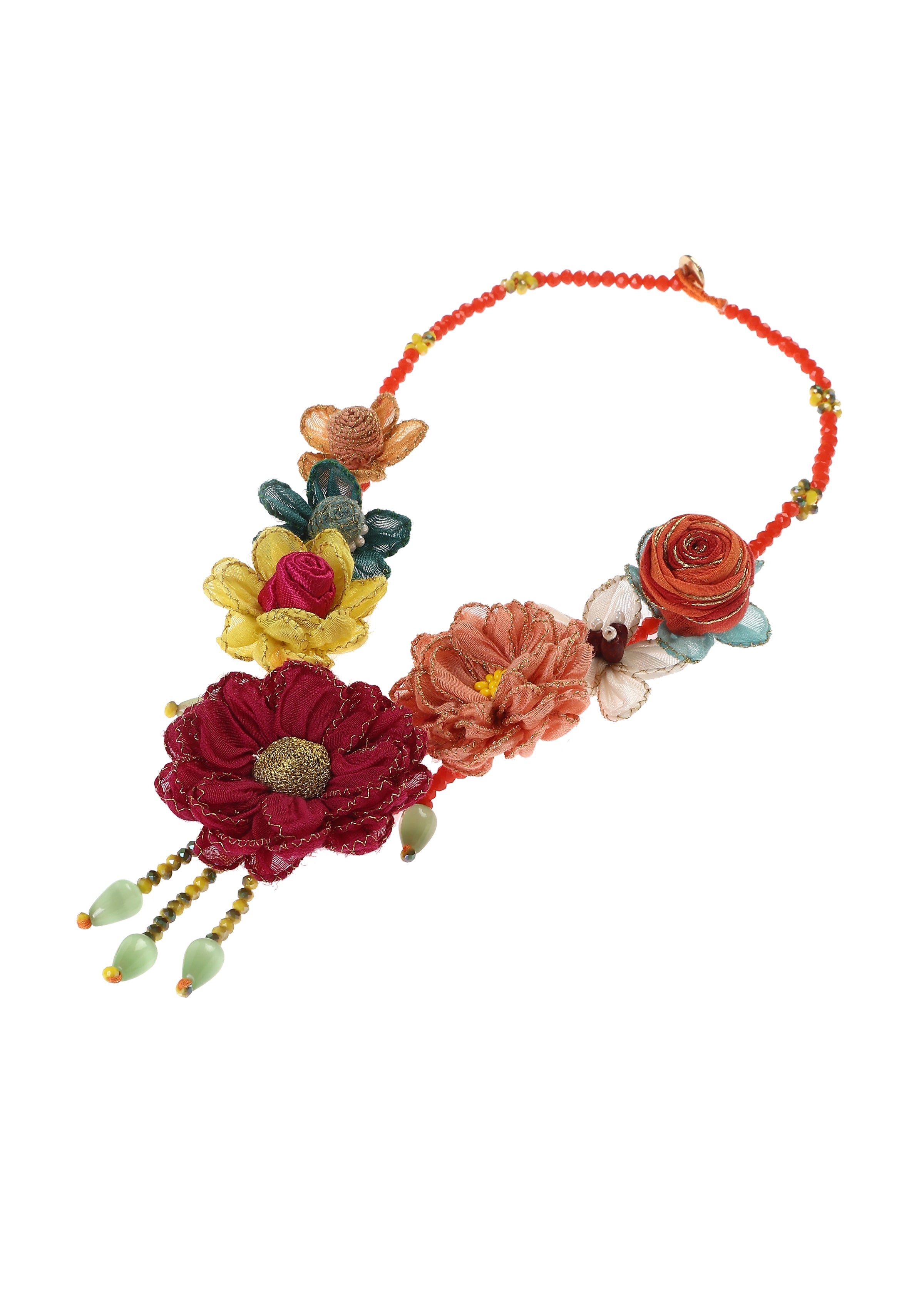 Shimeka Multi Color Floral Necklace