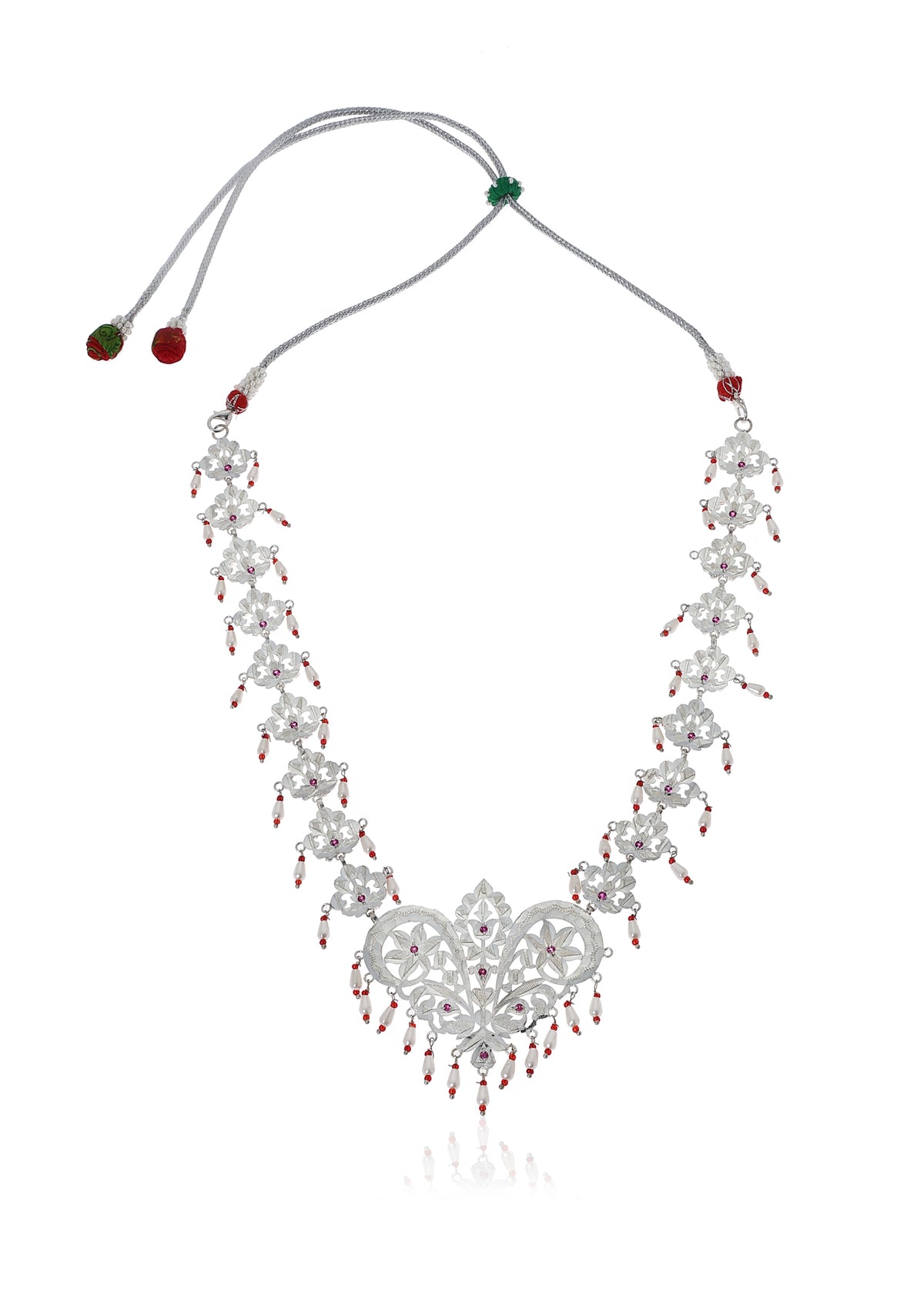 Mumtaz Handmade Silver Necklace & Earrings Set