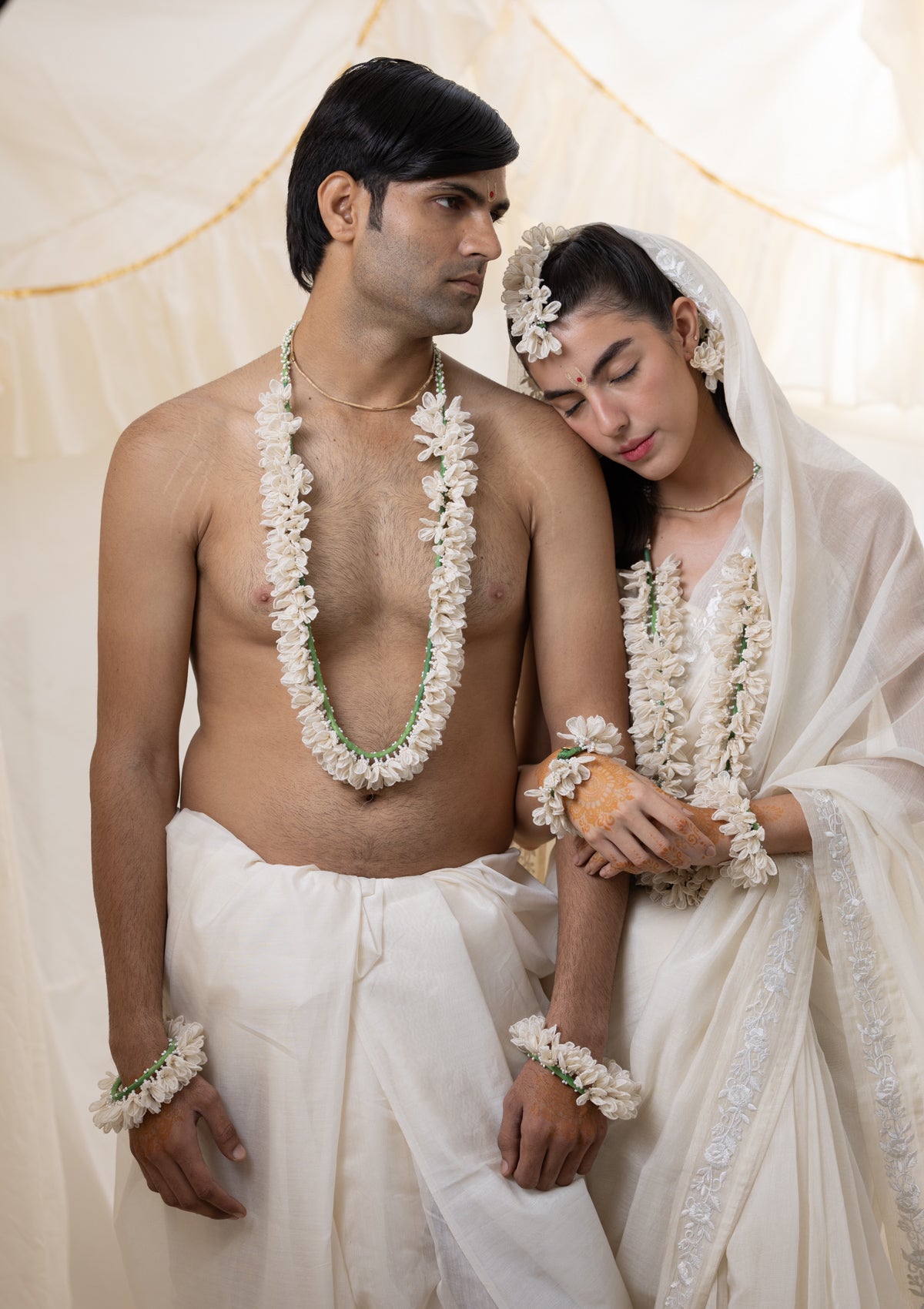 Rugmini Floral Jewellery Set For Him and Her
