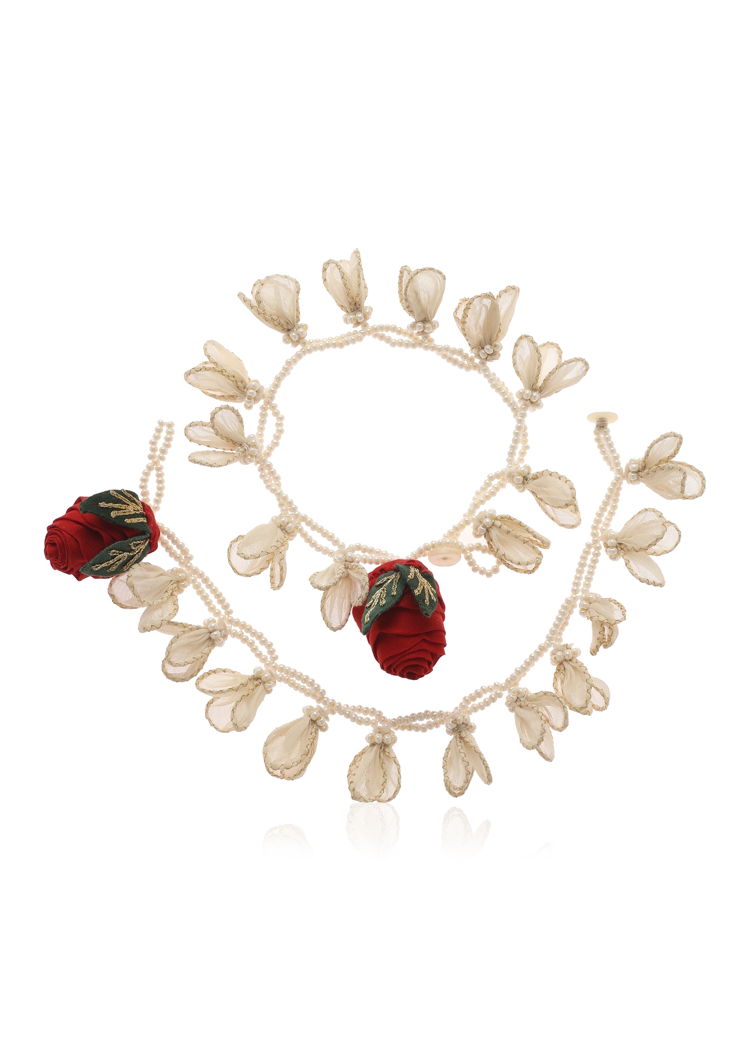 Sanni Floral Anklets - Set of 2